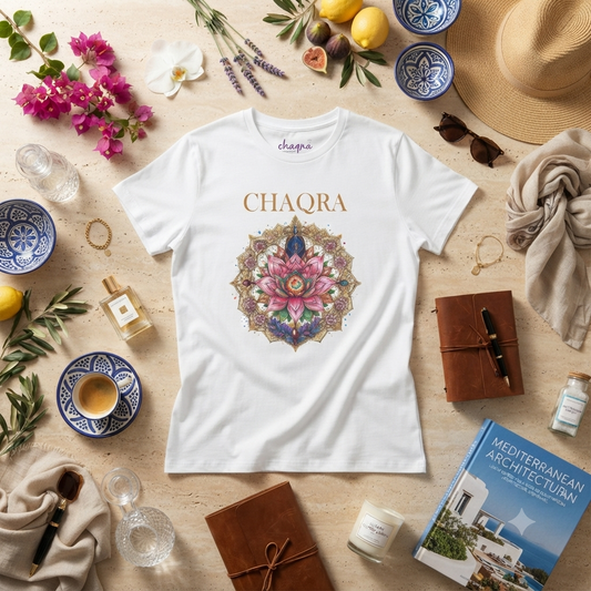 SOL COLLECTION : : CHAQRA Jewel-toned Mandala Blooms Tee