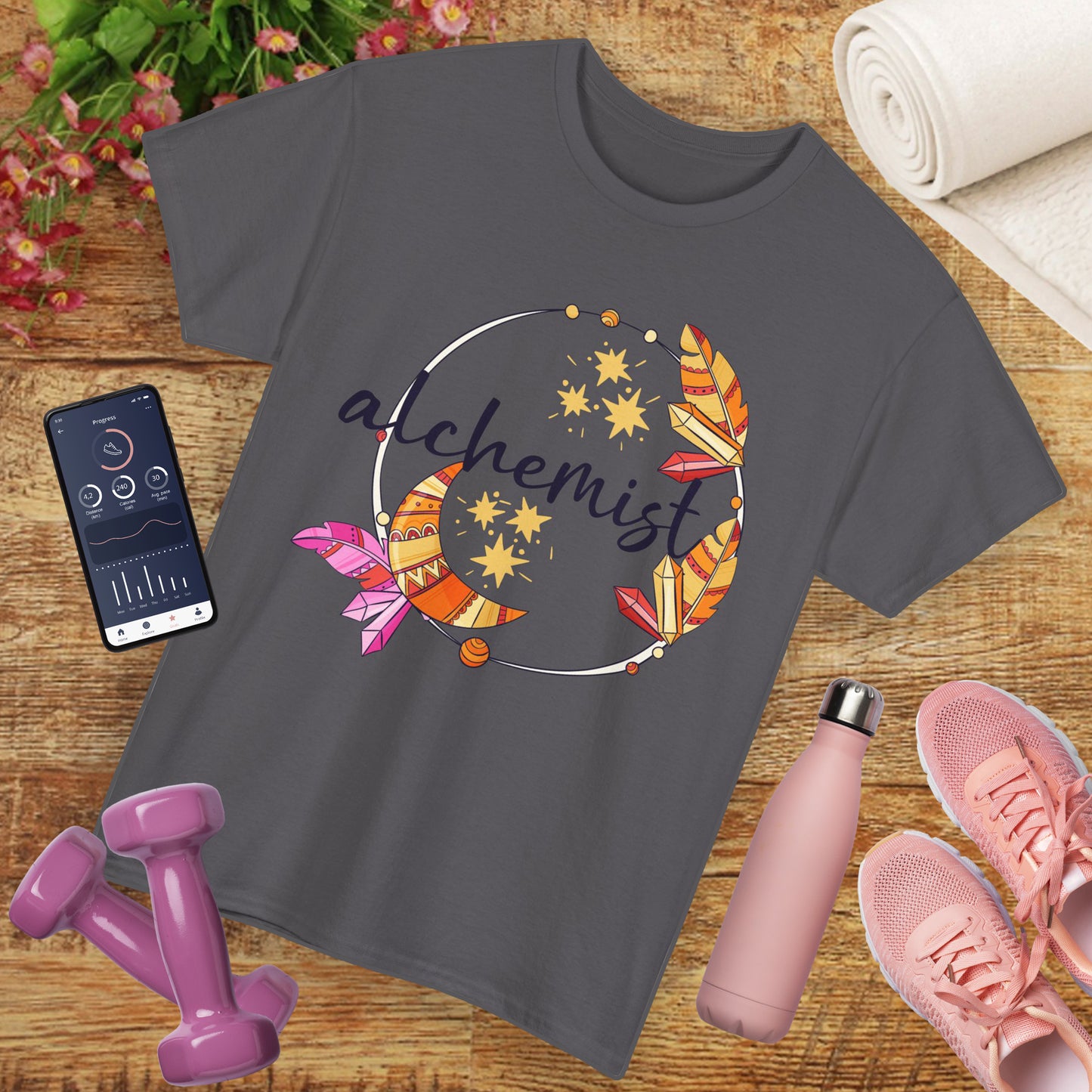 "Alchemist of the Soul" - Boho Style Heavy Cotton Tee