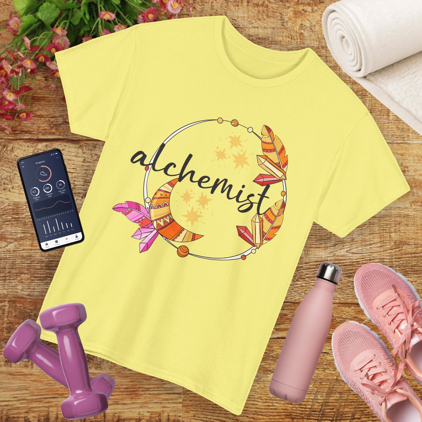 "Alchemist of the Soul" - Boho Style Heavy Cotton Tee