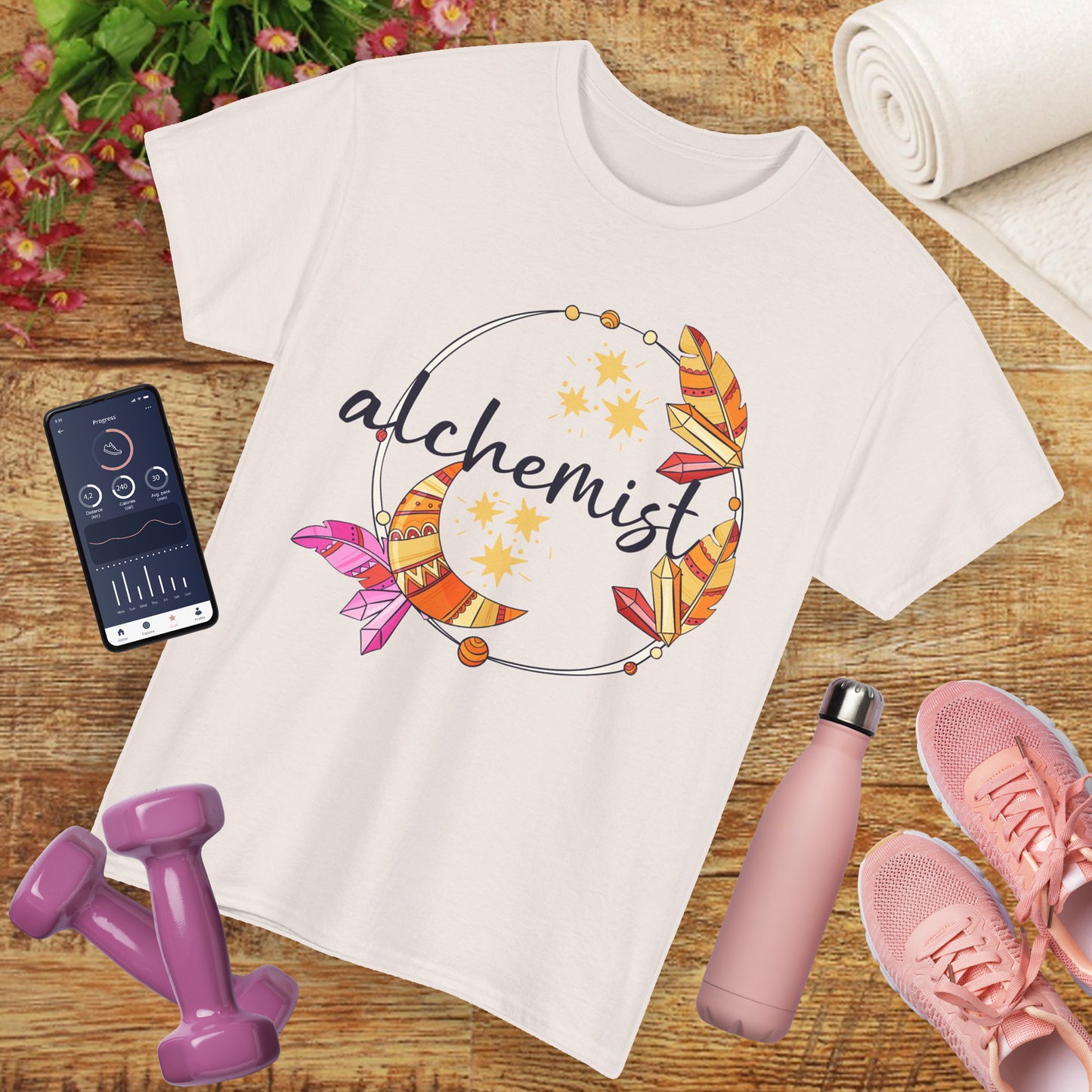 "Alchemist of the Soul" - Boho Style Heavy Cotton Tee