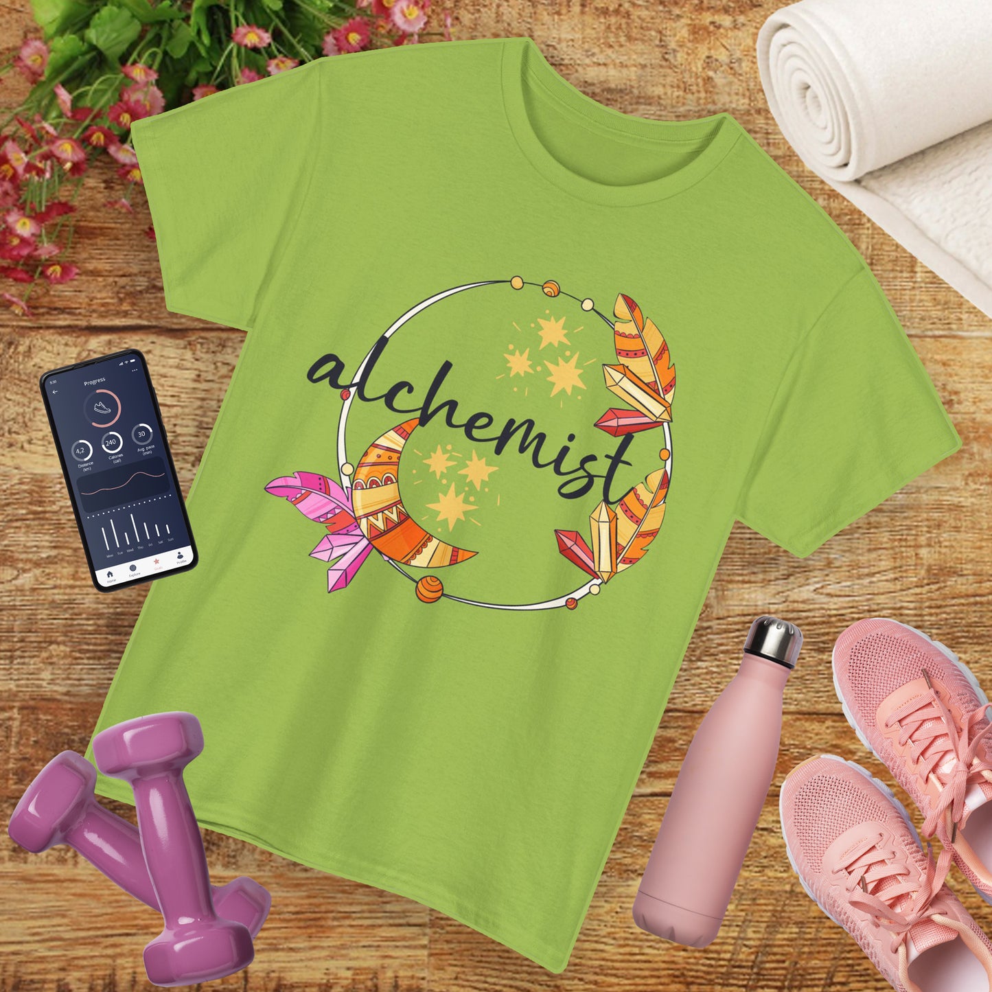 "Alchemist of the Soul" - Boho Style Heavy Cotton Tee