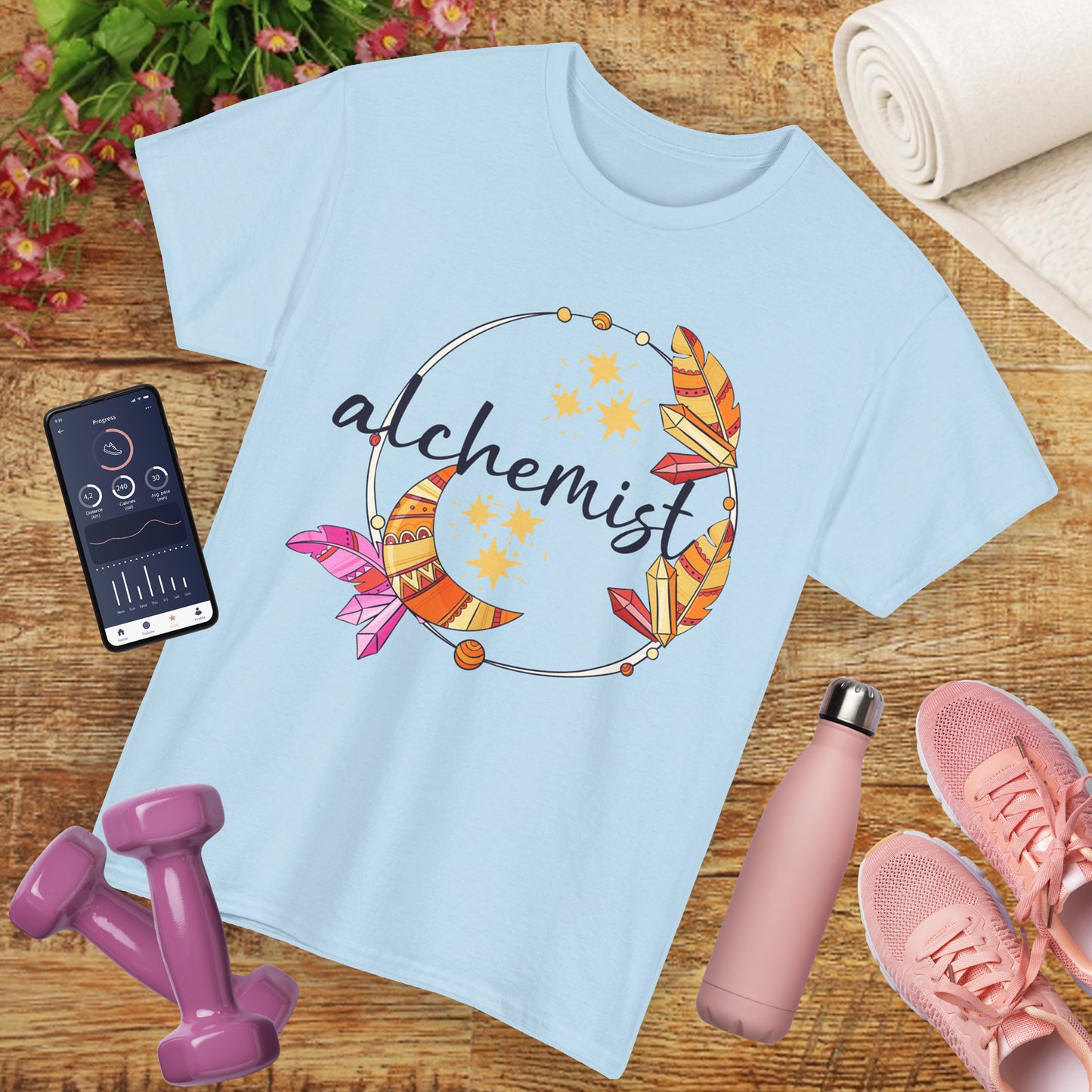 "Alchemist of the Soul" - Boho Style Heavy Cotton Tee