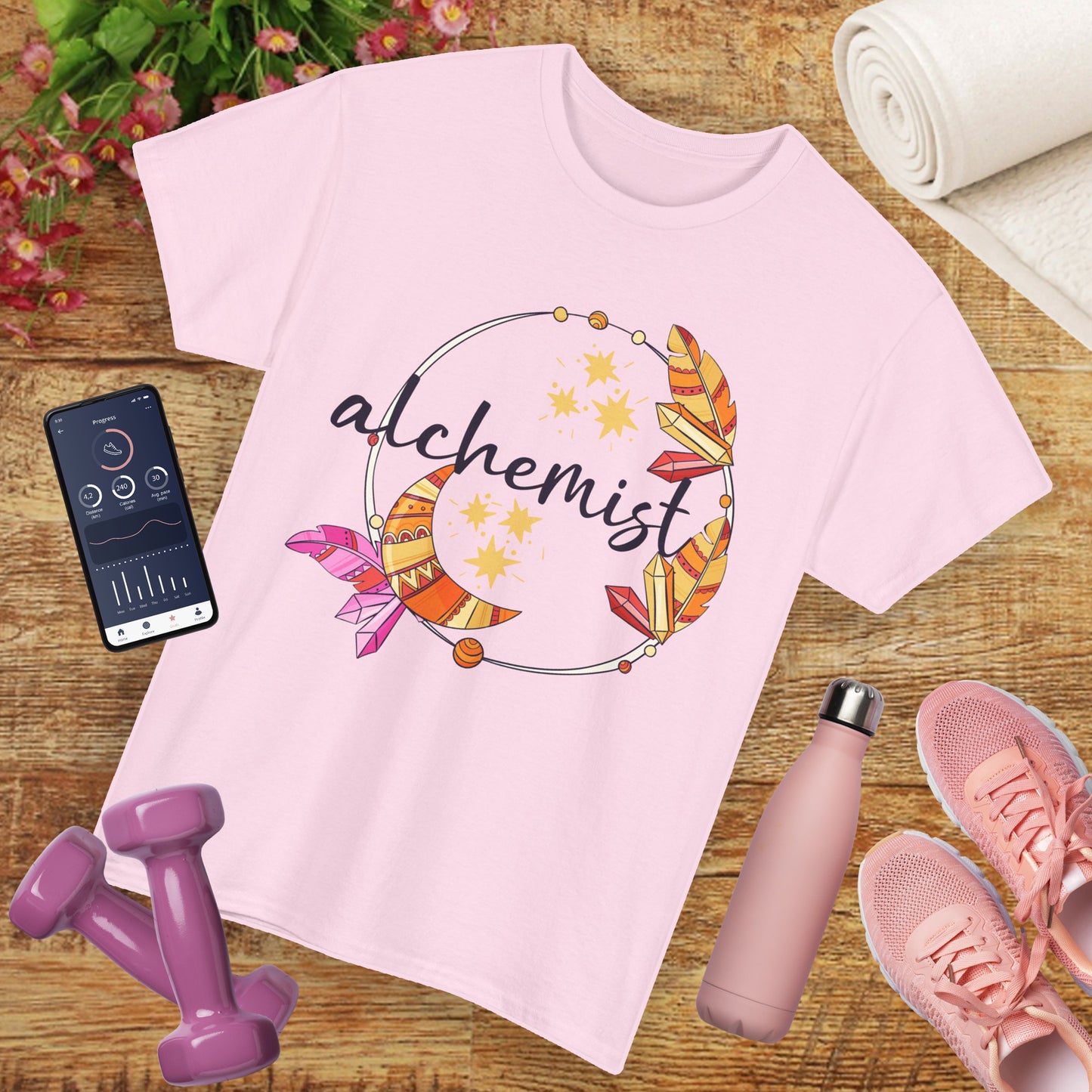 "Alchemist of the Soul" - Boho Style Heavy Cotton Tee