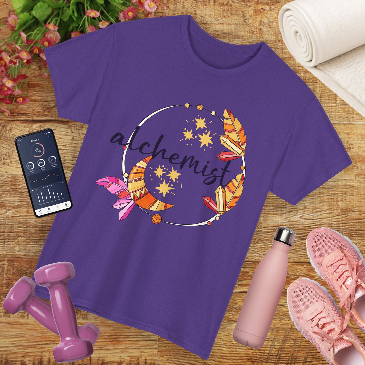 "Alchemist of the Soul" - Boho Style Heavy Cotton Tee