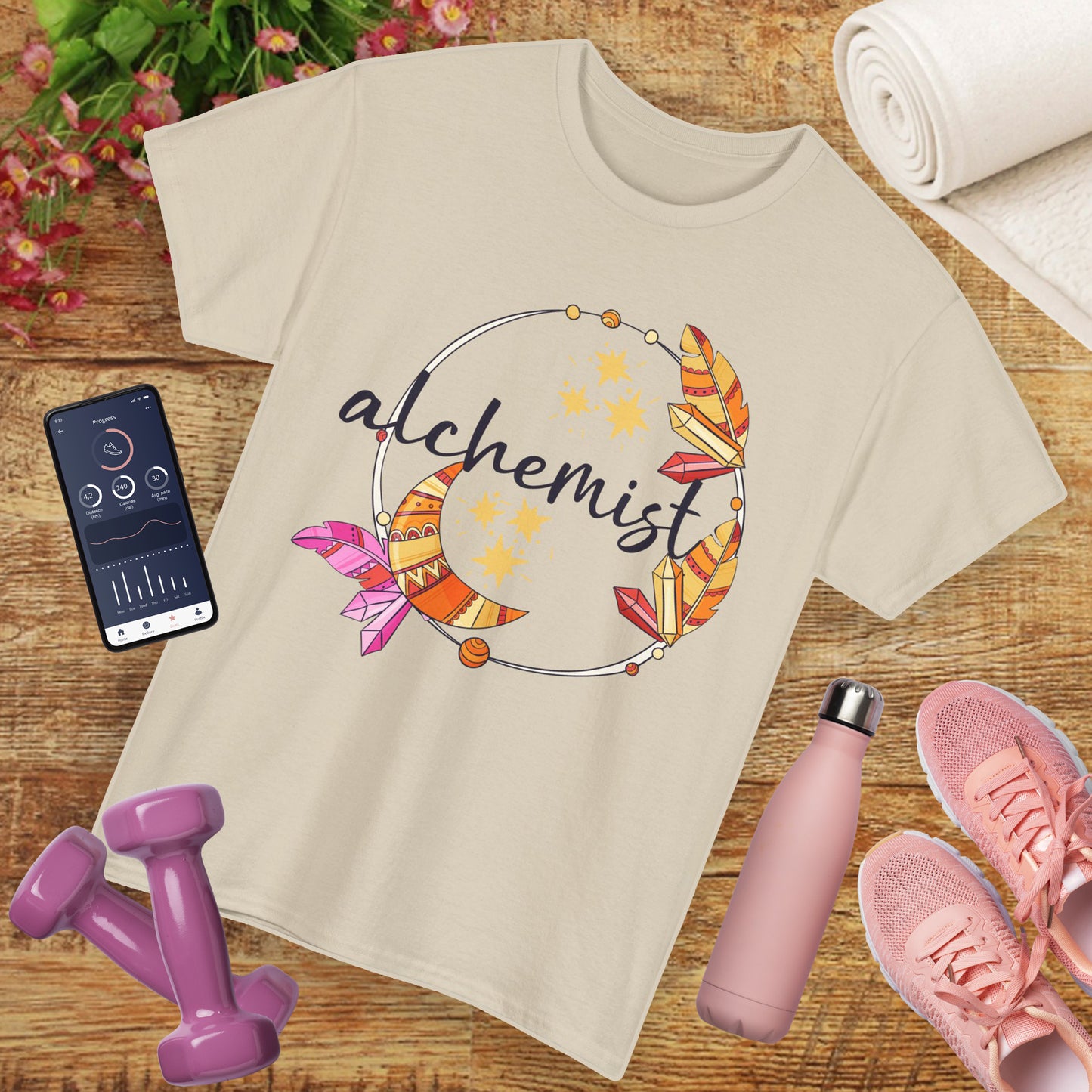 "Alchemist of the Soul" - Boho Style Heavy Cotton Tee