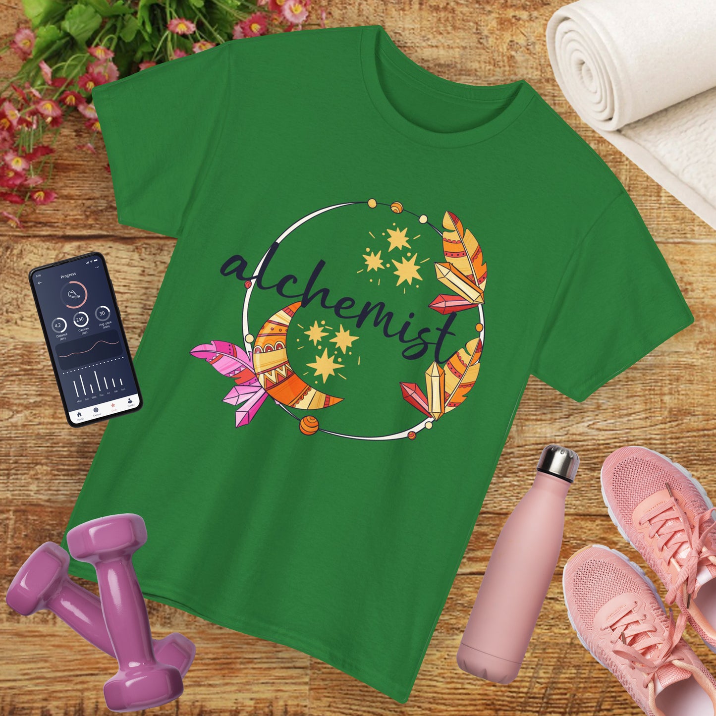 "Alchemist of the Soul" - Boho Style Heavy Cotton Tee