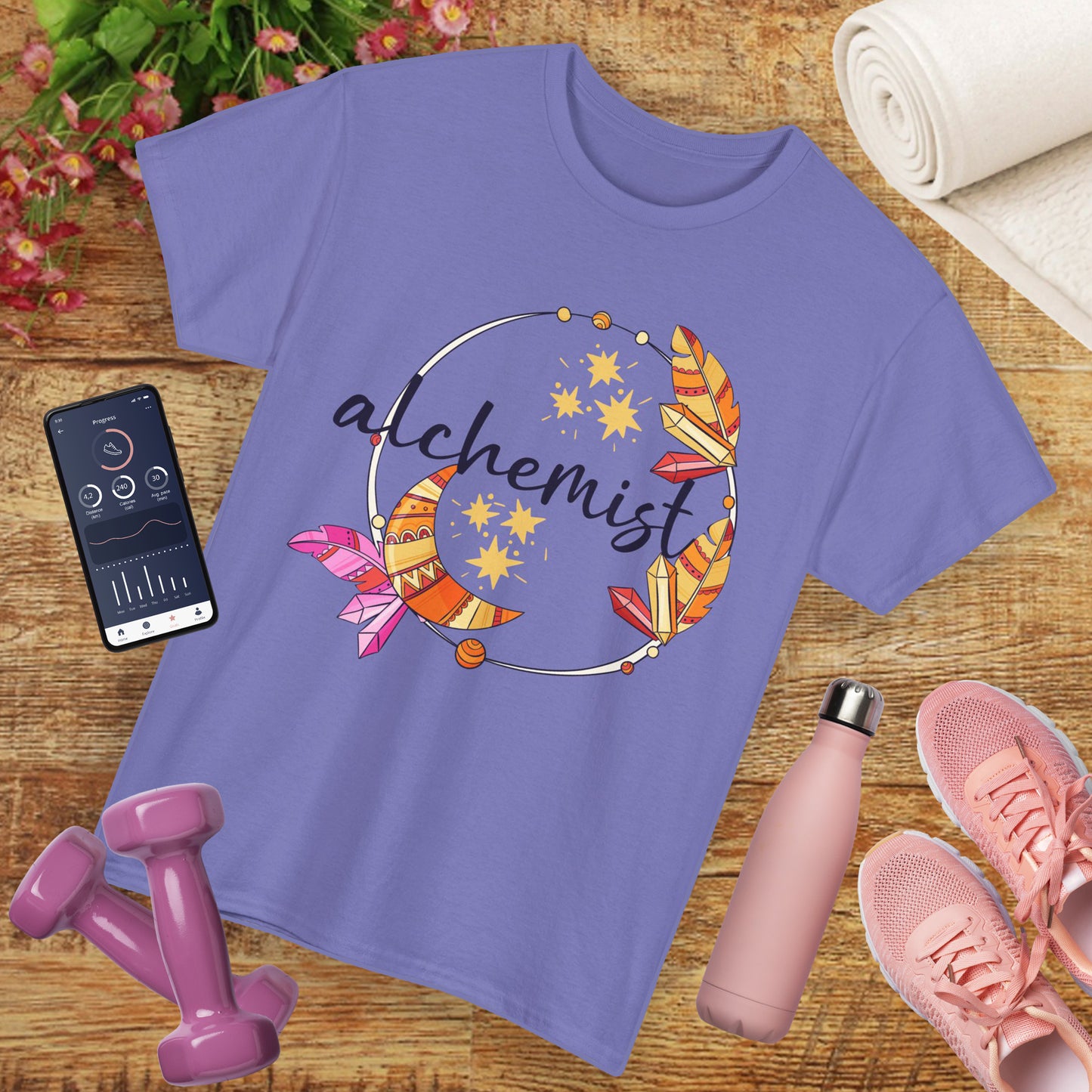 "Alchemist of the Soul" - Boho Style Heavy Cotton Tee