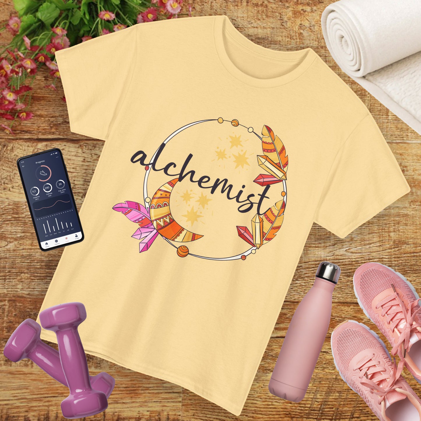 "Alchemist of the Soul" - Boho Style Heavy Cotton Tee