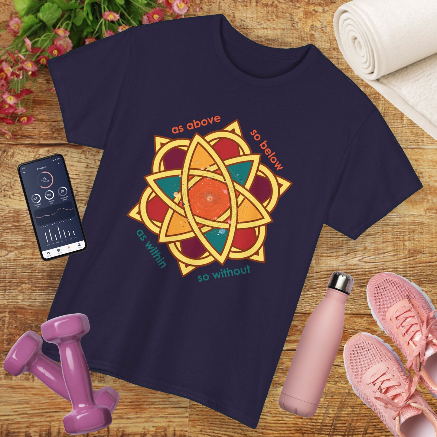 As Within, So Without – Sri Yantra Heavy Cotton Tee