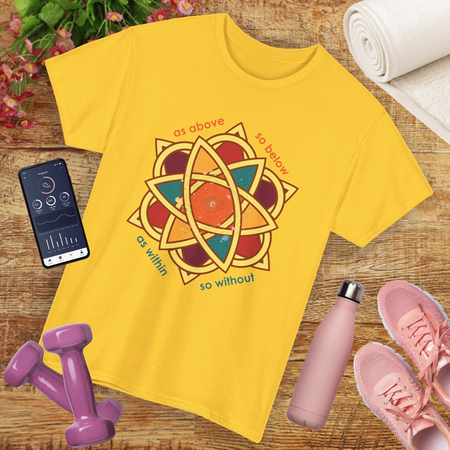 As Within, So Without – Sri Yantra Heavy Cotton Tee