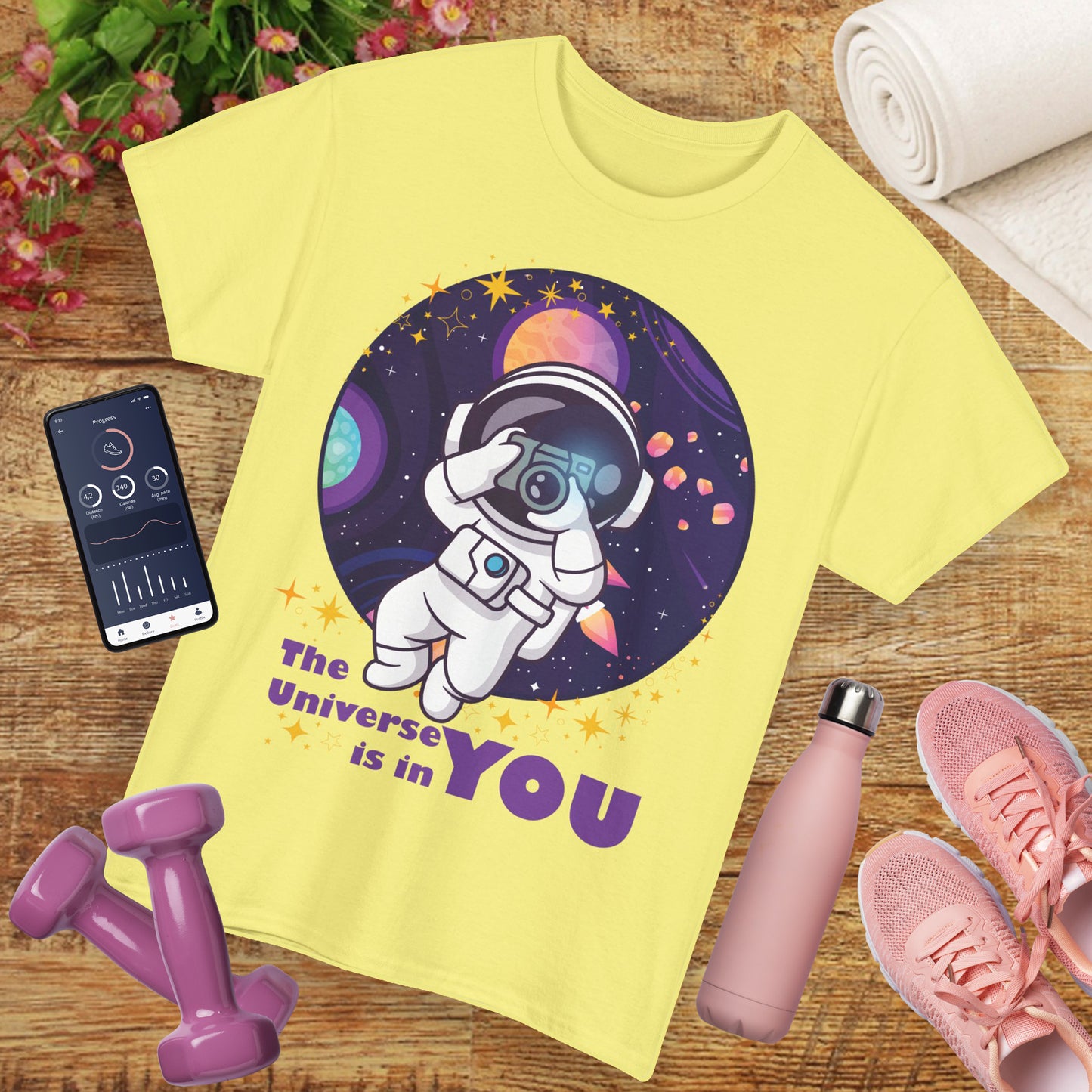 The Universe Is in You - Cosmic Explorer Heavy Cotton Tee
