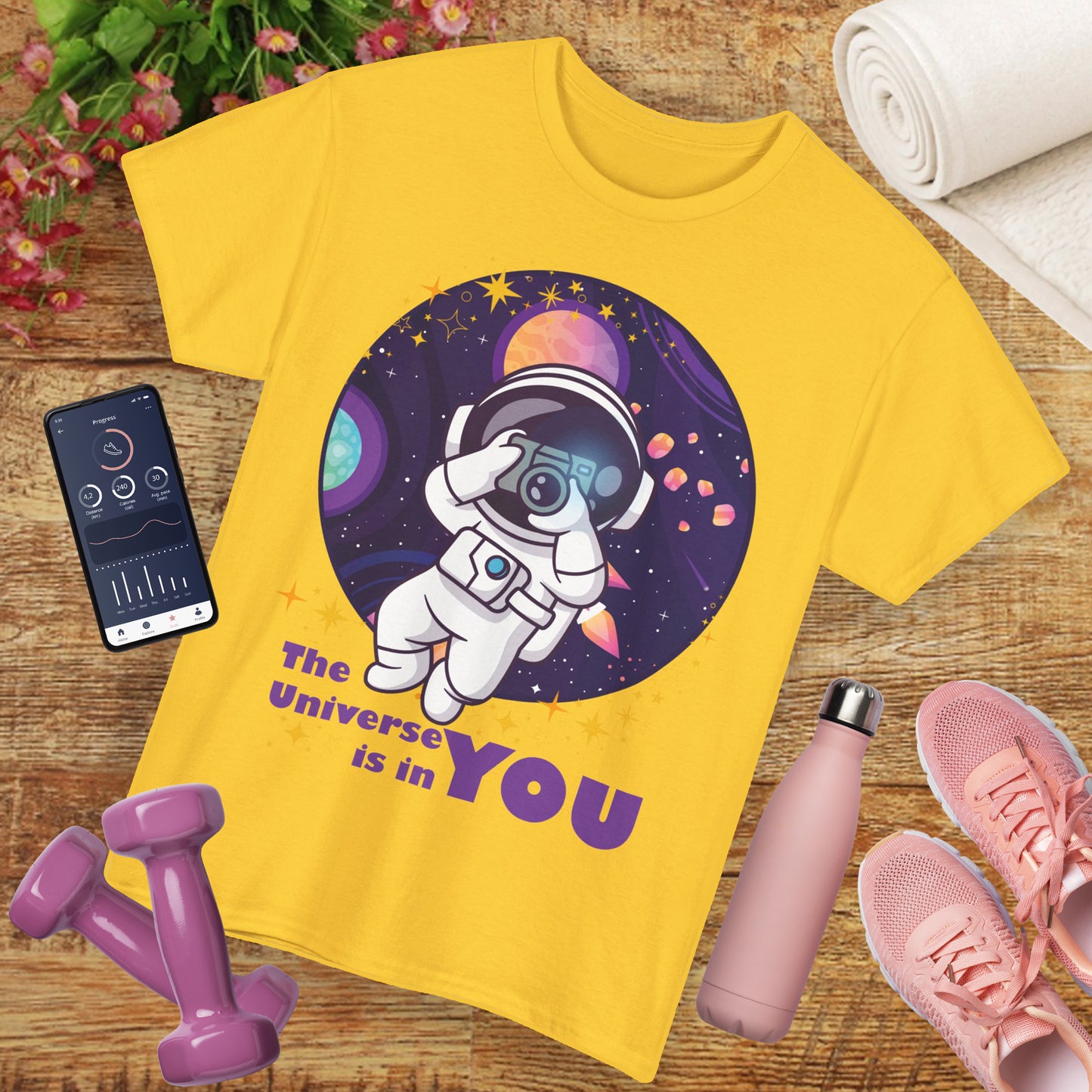 The Universe Is in You - Cosmic Explorer Heavy Cotton Tee