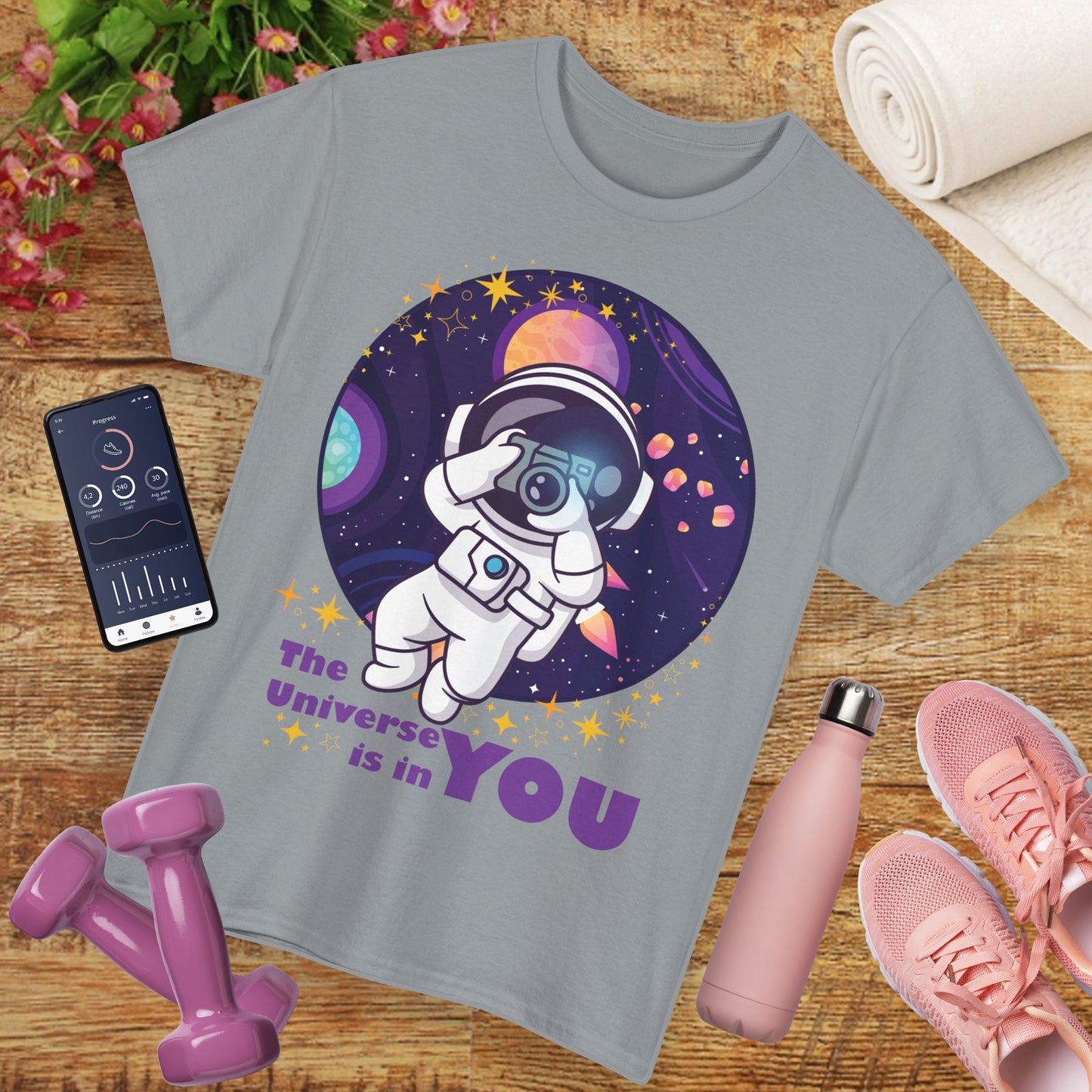 The Universe Is in You - Cosmic Explorer Heavy Cotton Tee