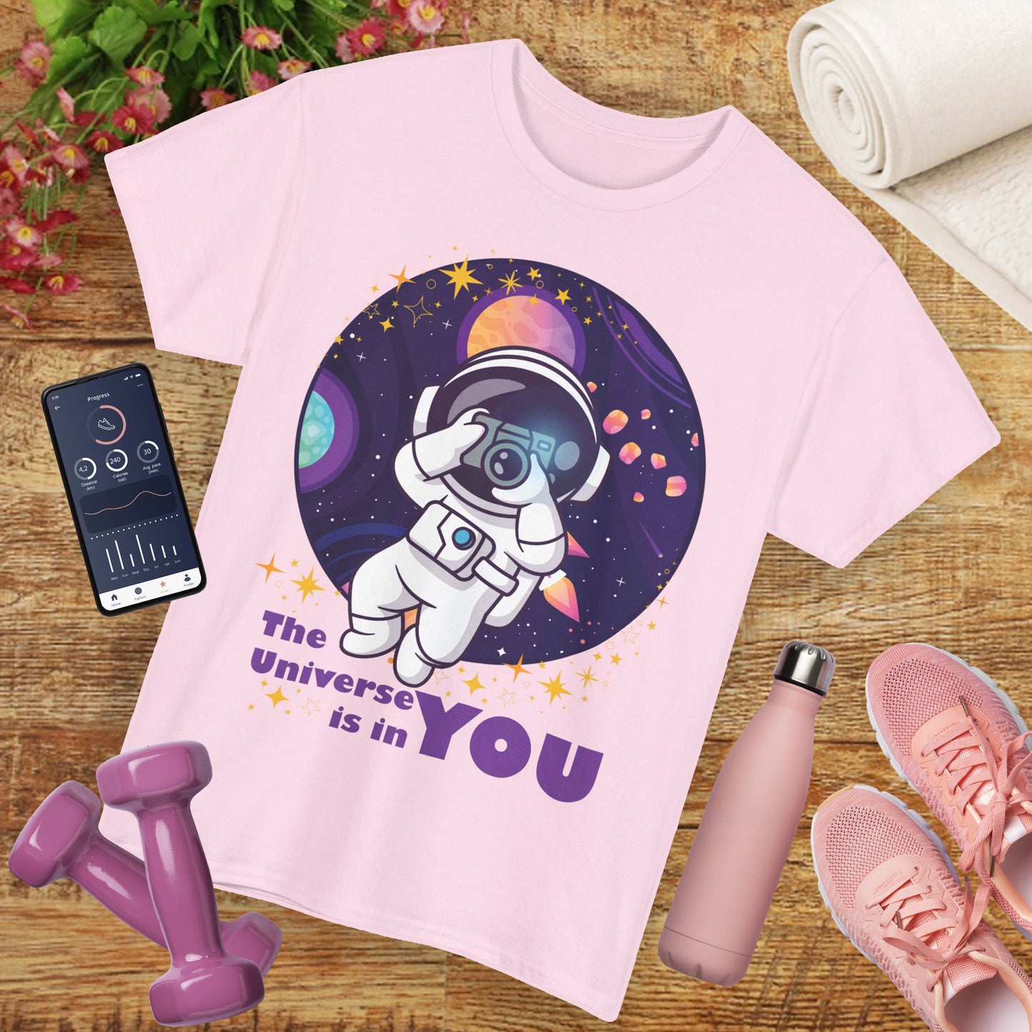 The Universe Is in You - Cosmic Explorer Heavy Cotton Tee