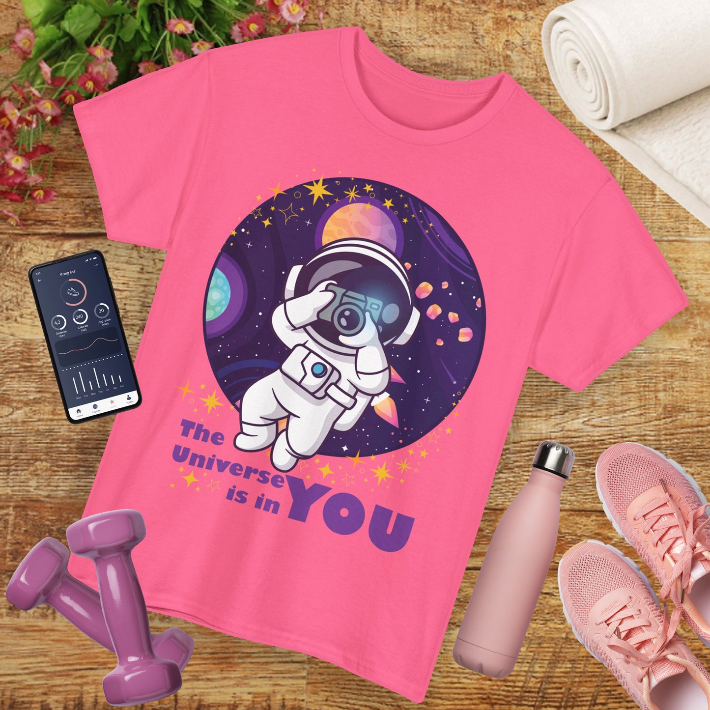 The Universe Is in You - Cosmic Explorer Heavy Cotton Tee