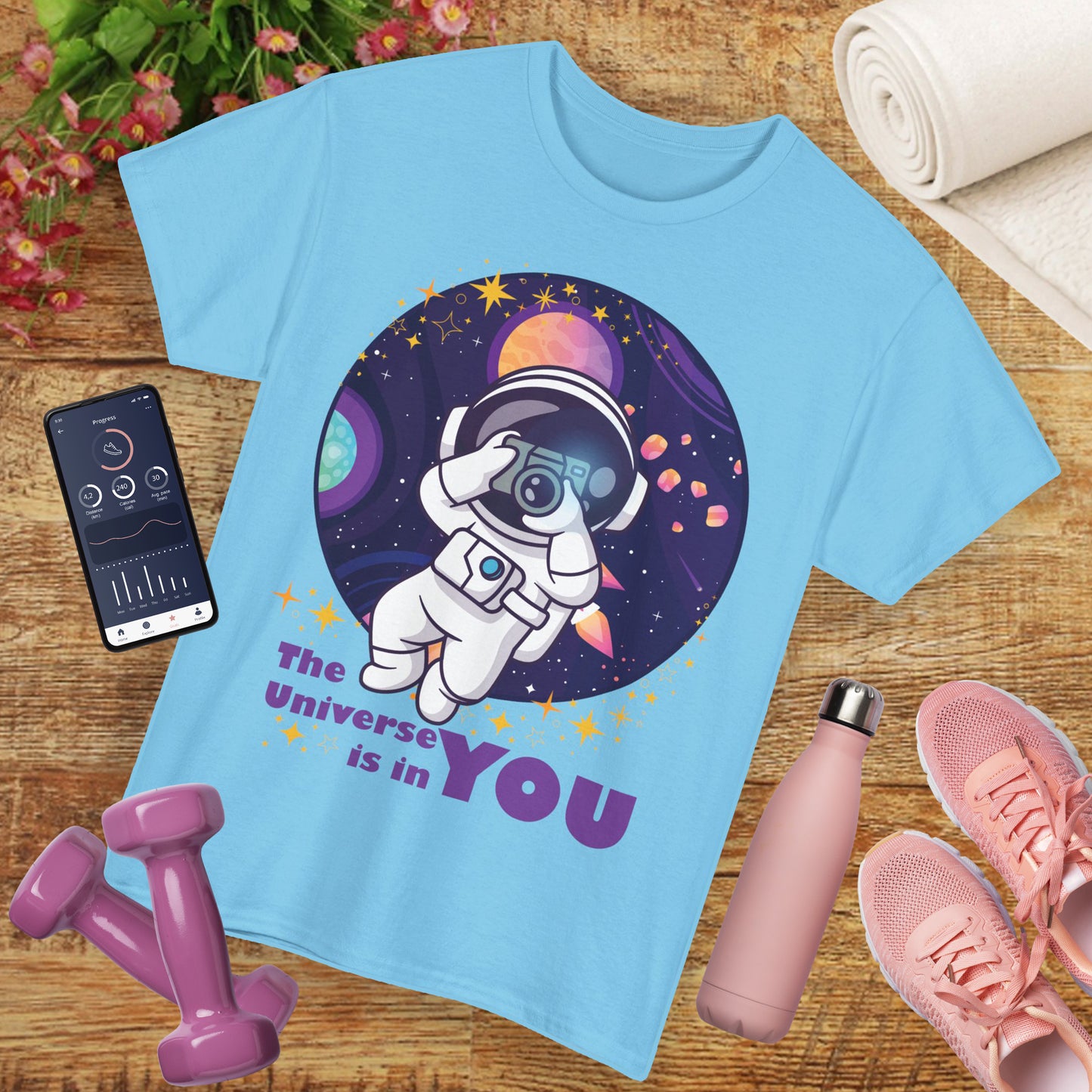 The Universe Is in You - Cosmic Explorer Heavy Cotton Tee