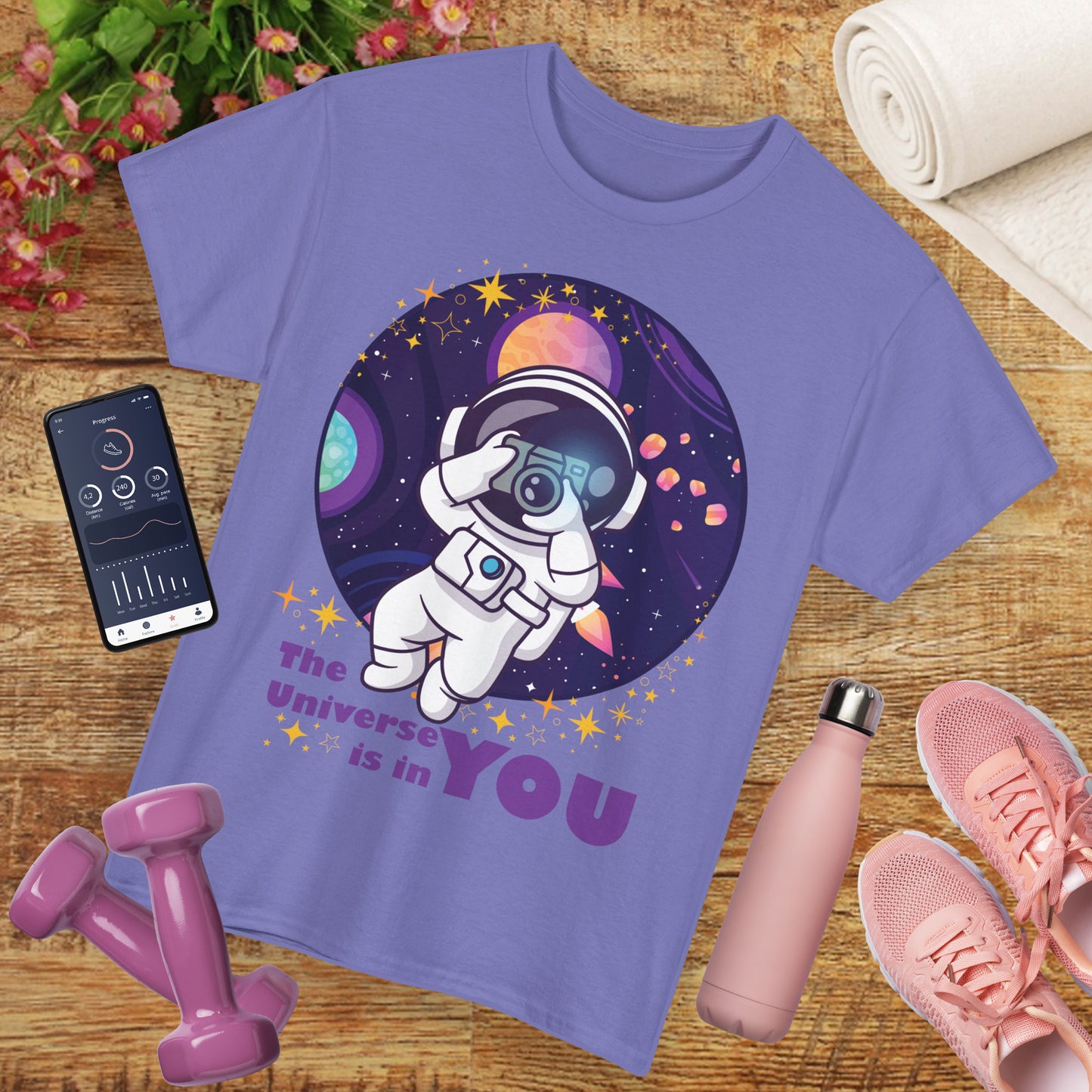 The Universe Is in You - Cosmic Explorer Heavy Cotton Tee