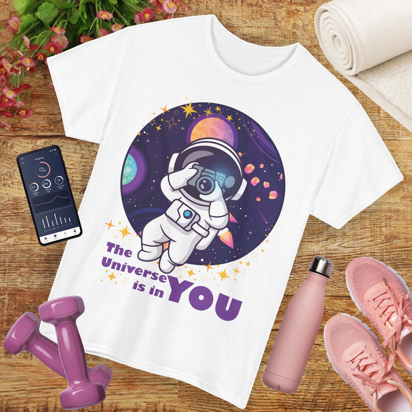 The Universe Is in You - Cosmic Explorer Heavy Cotton Tee