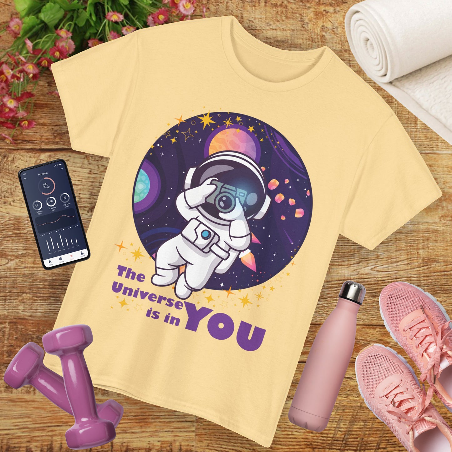 The Universe Is in You - Cosmic Explorer Heavy Cotton Tee