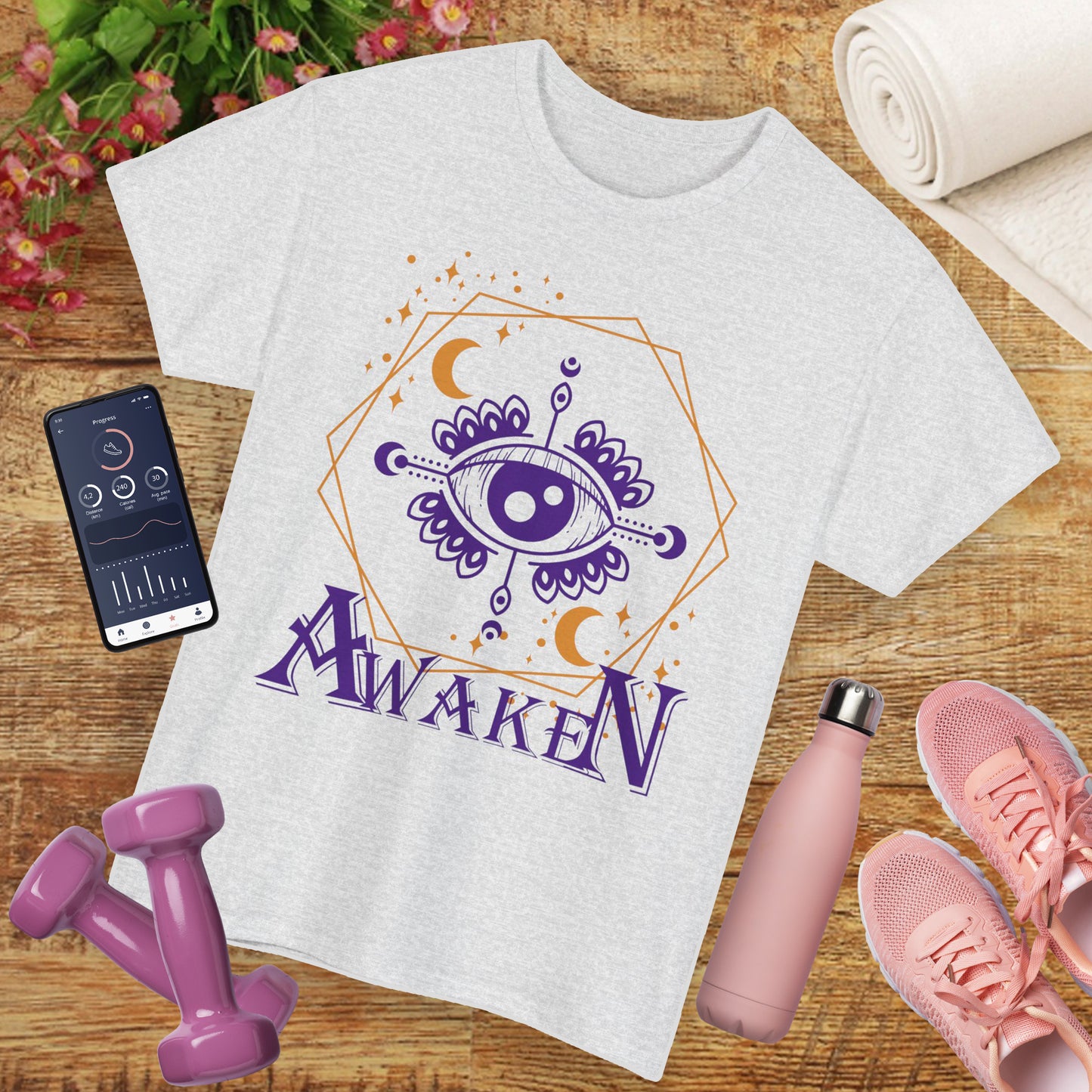 "Awaken" - "Third Eye" - Spiritual Heavy Cotton Tee