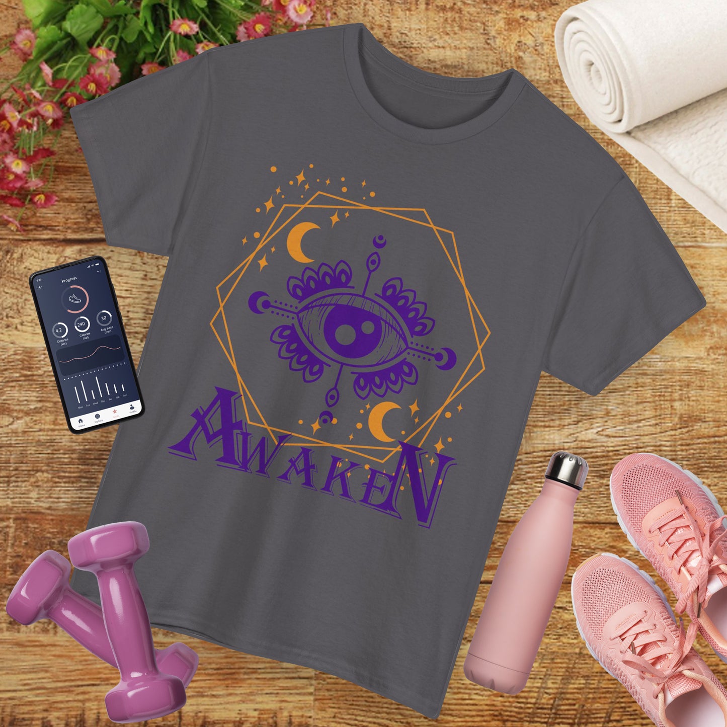 "Awaken" - "Third Eye" - Spiritual Heavy Cotton Tee