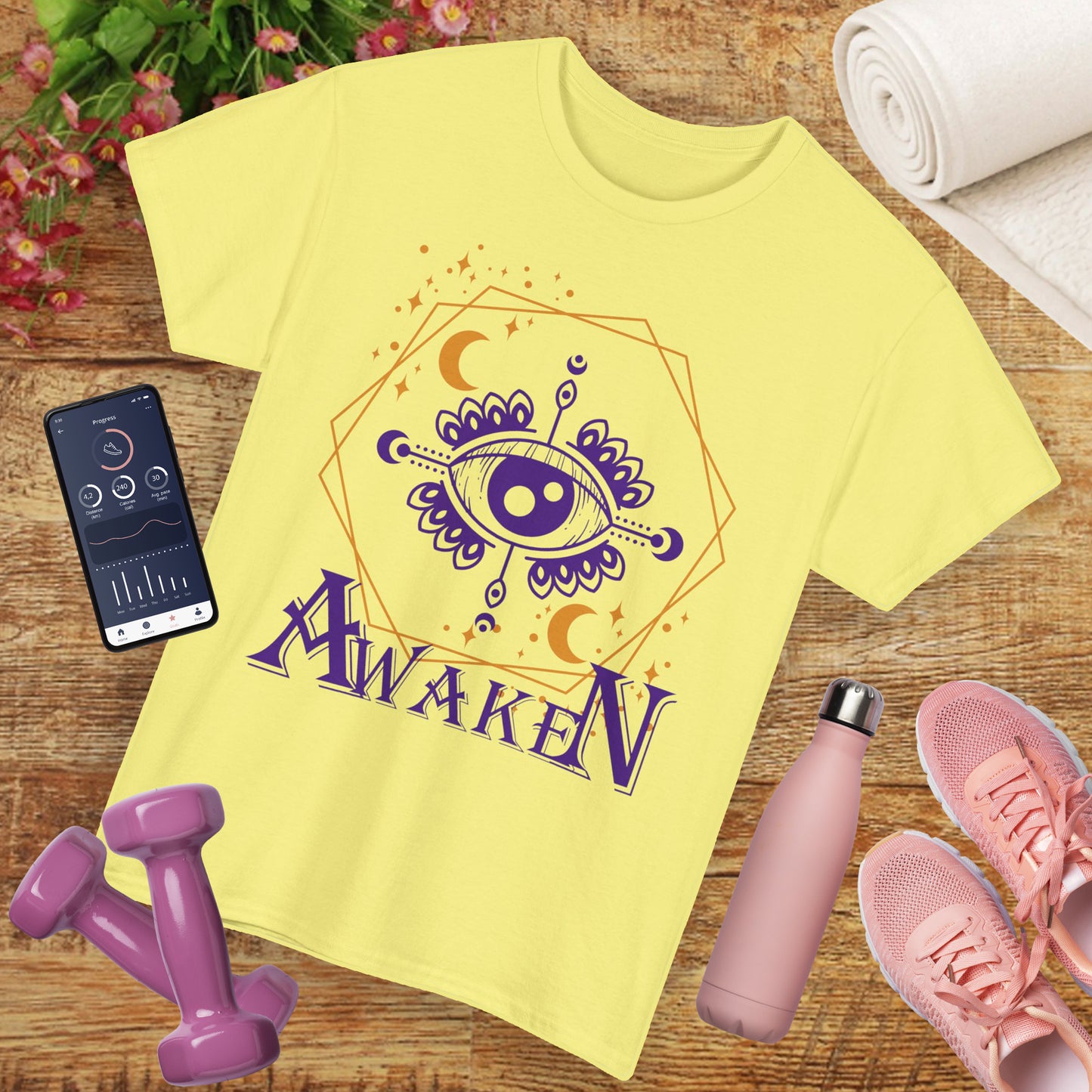 "Awaken" - "Third Eye" - Spiritual Heavy Cotton Tee
