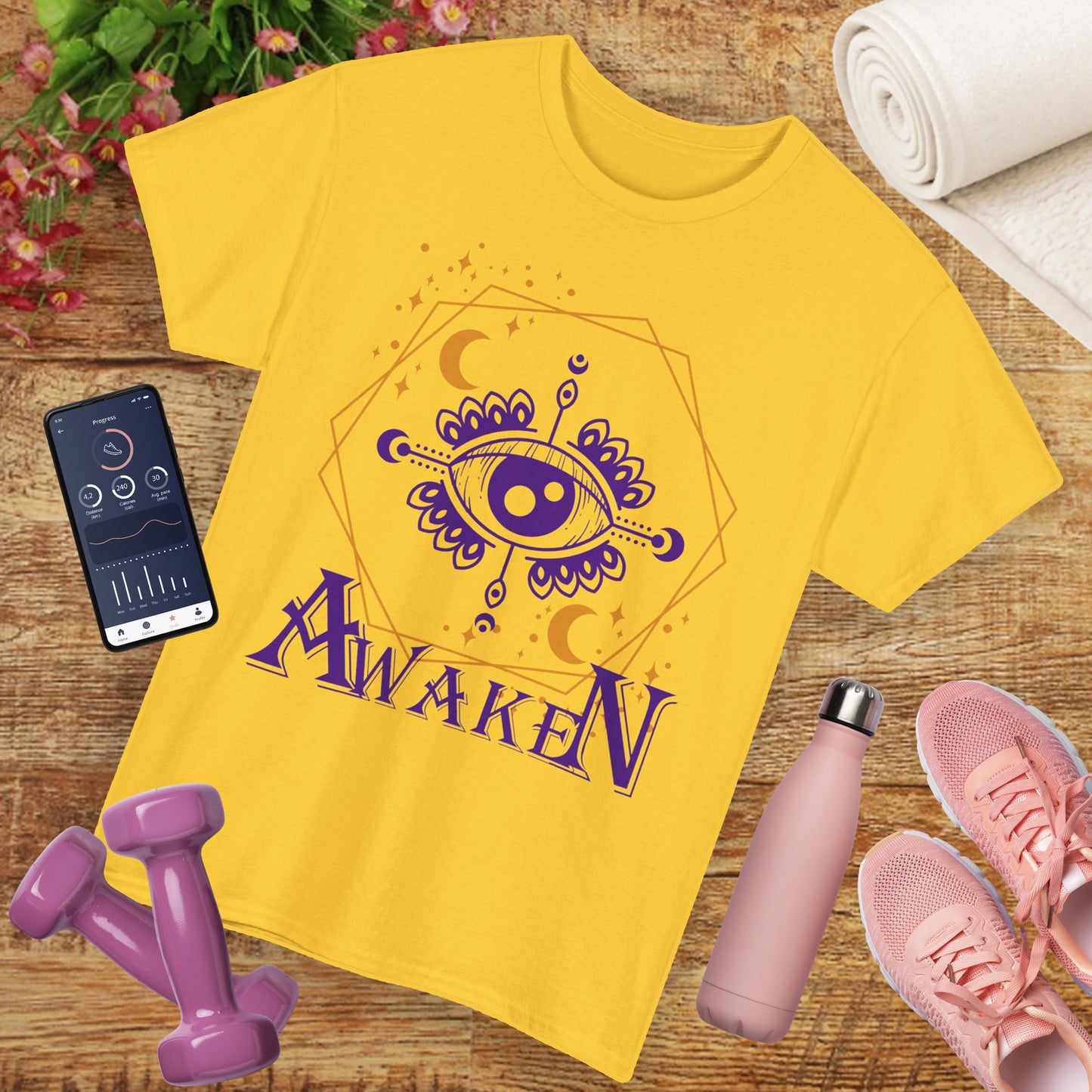 "Awaken" - "Third Eye" - Spiritual Heavy Cotton Tee