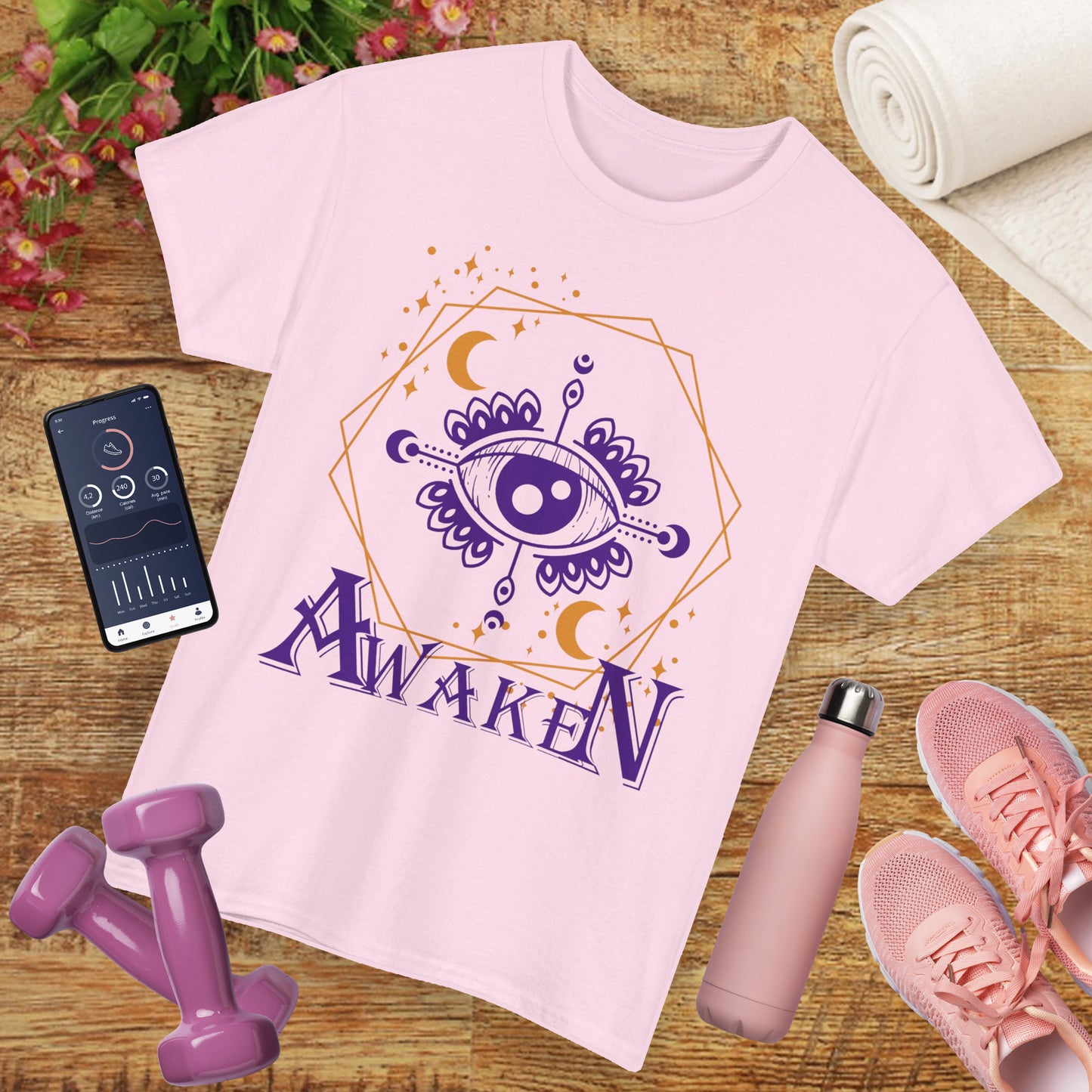 "Awaken" - "Third Eye" - Spiritual Heavy Cotton Tee