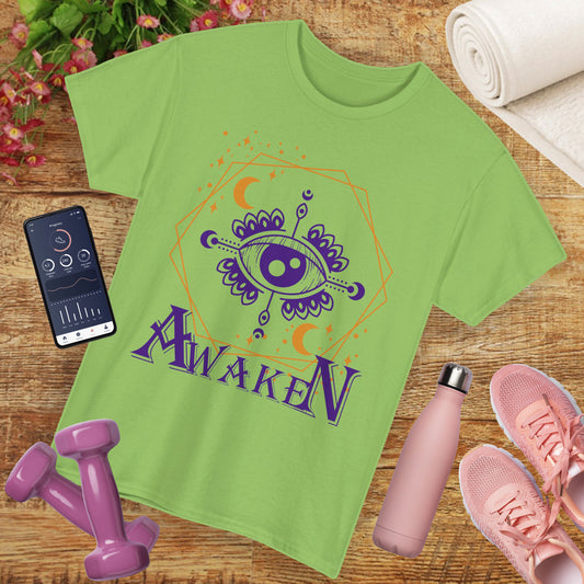 "Awaken" - "Third Eye" - Spiritual Heavy Cotton Tee