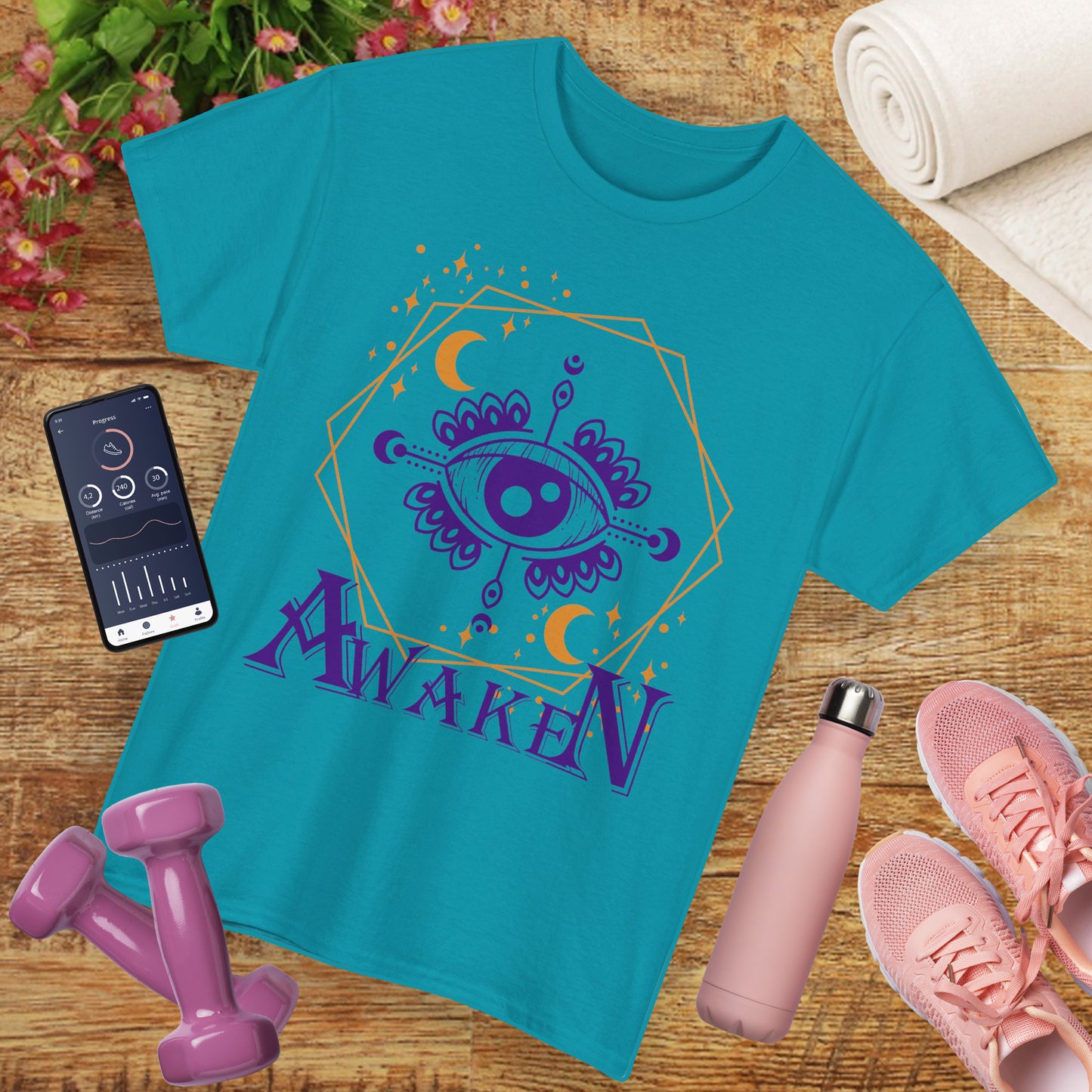 "Awaken" - "Third Eye" - Spiritual Heavy Cotton Tee