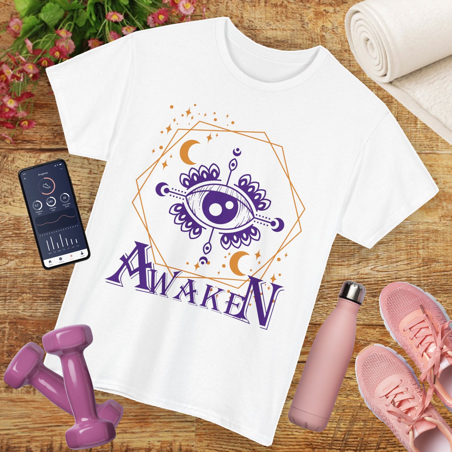 "Awaken" - "Third Eye" - Spiritual Heavy Cotton Tee