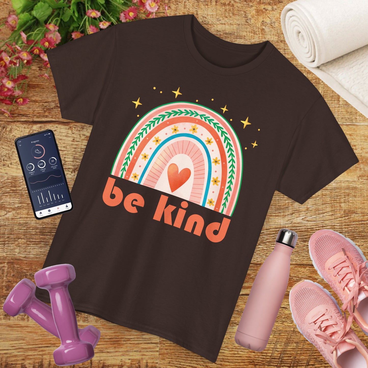 🌈Heart of Kindness Heavy Cotton Tee - Radiate Love in Every Hue