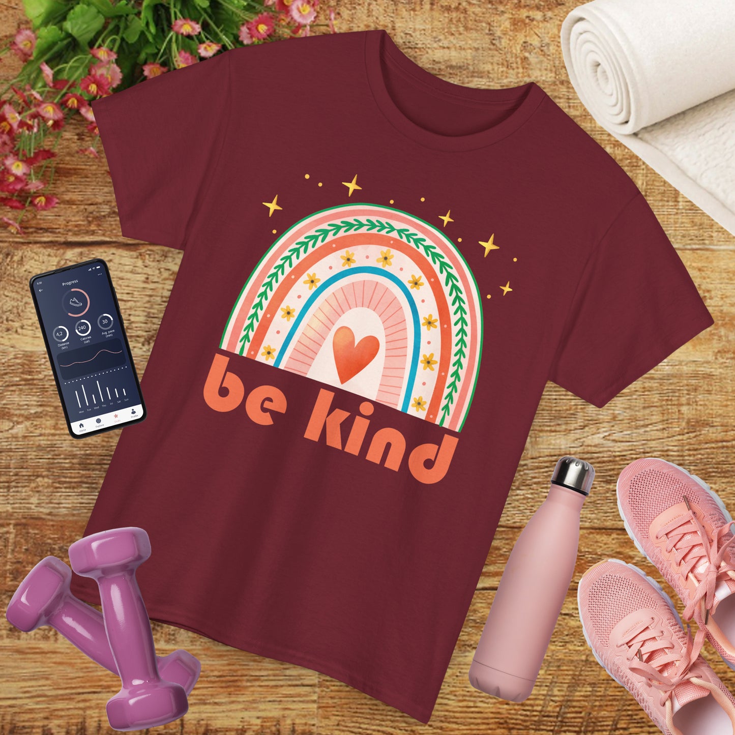🌈Heart of Kindness Heavy Cotton Tee - Radiate Love in Every Hue