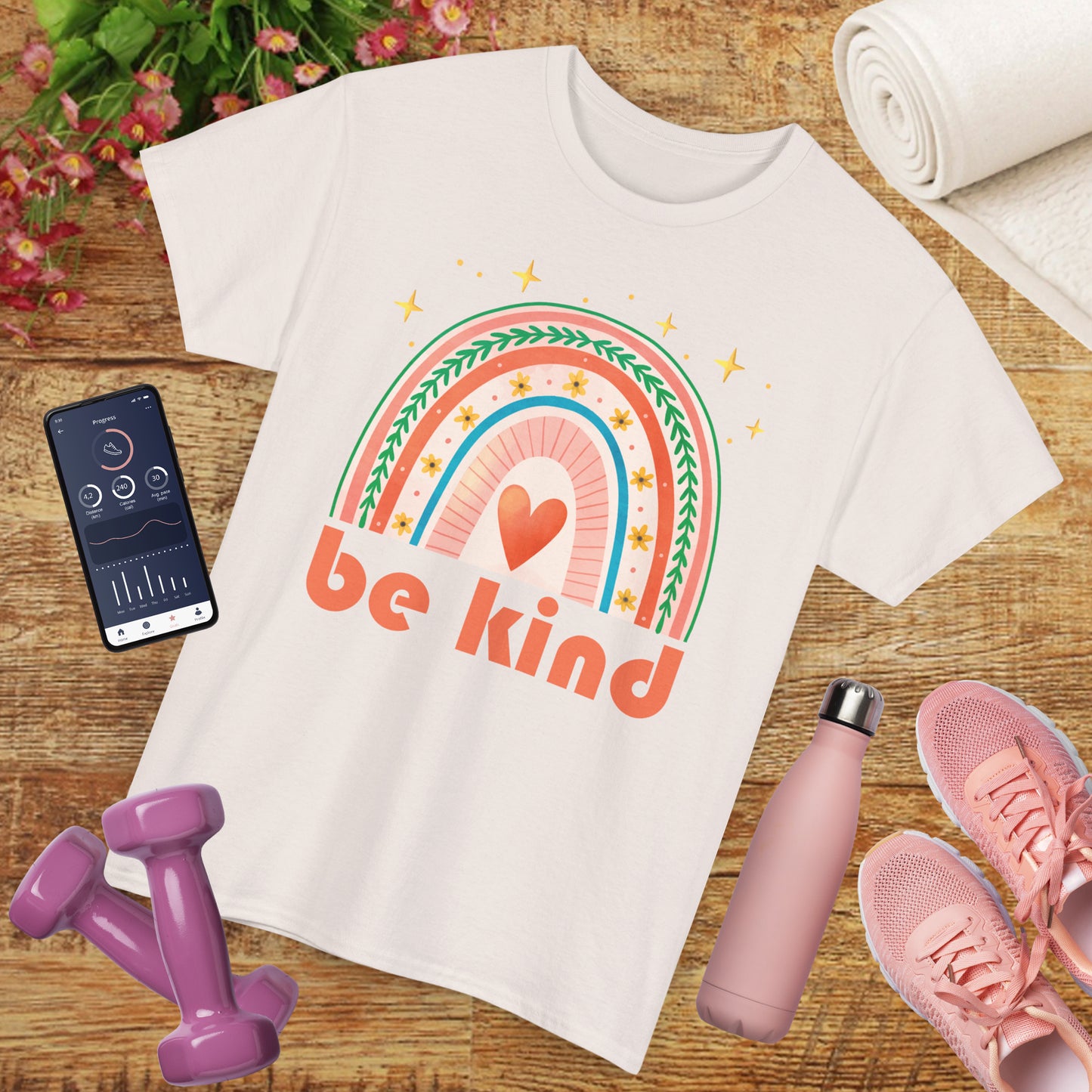 🌈Heart of Kindness Heavy Cotton Tee - Radiate Love in Every Hue
