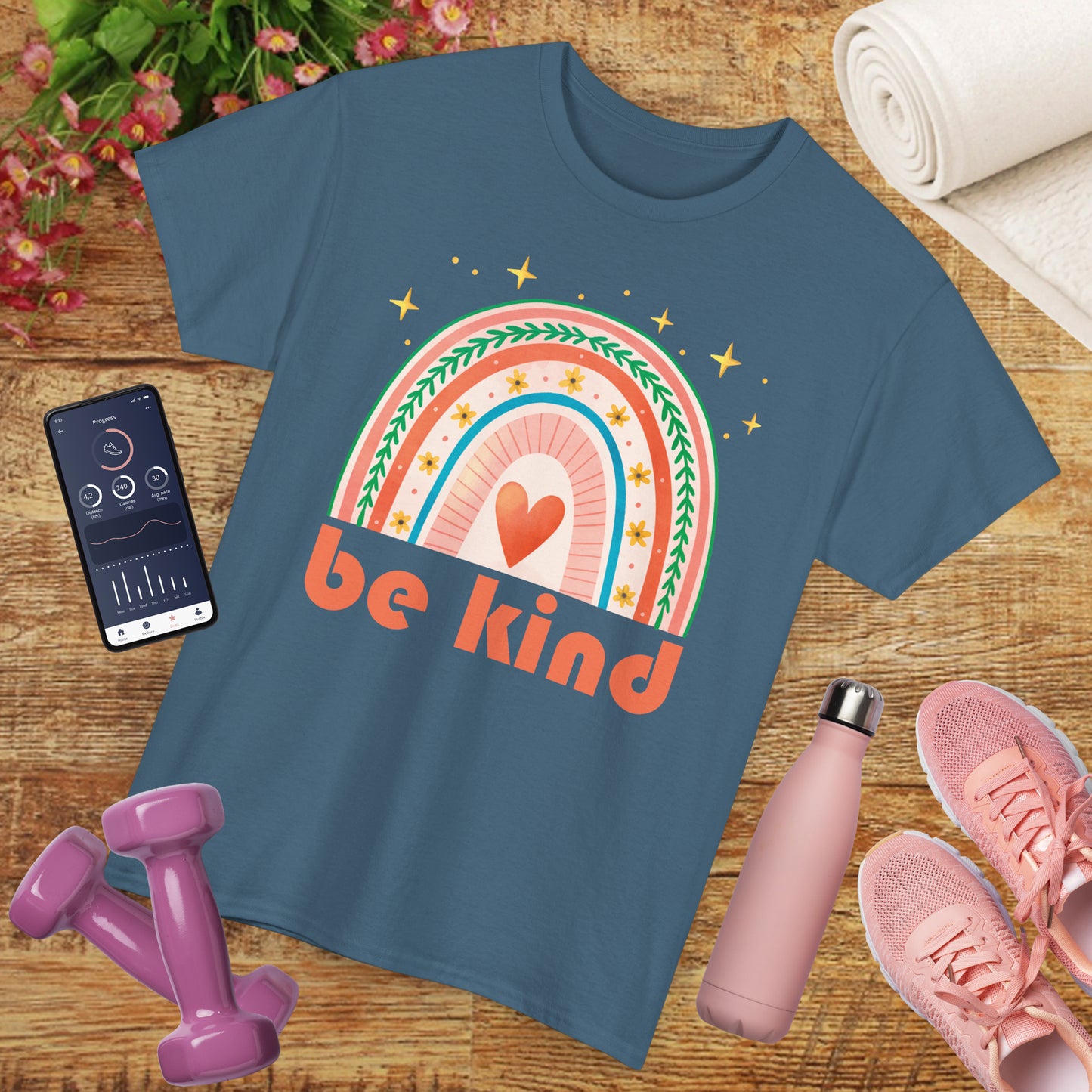 🌈Heart of Kindness Heavy Cotton Tee - Radiate Love in Every Hue