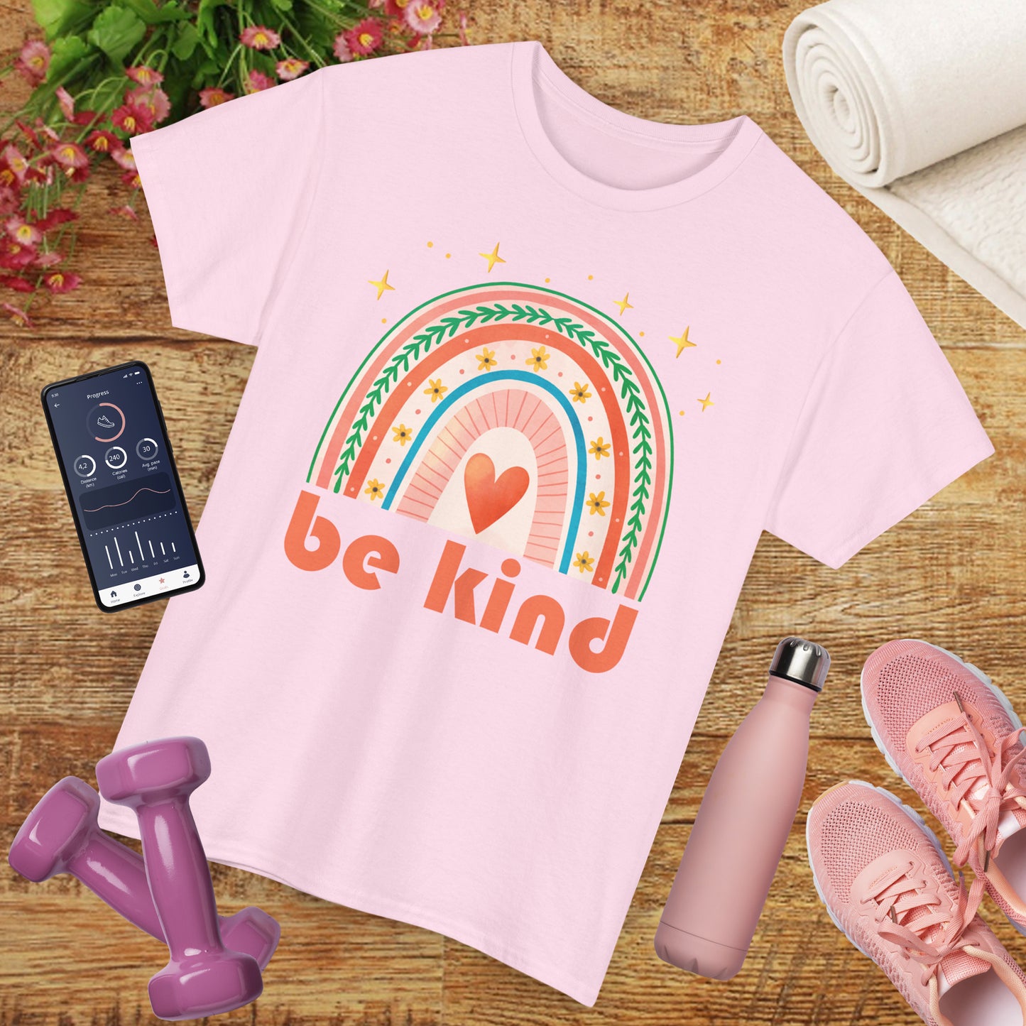 🌈Heart of Kindness Heavy Cotton Tee - Radiate Love in Every Hue
