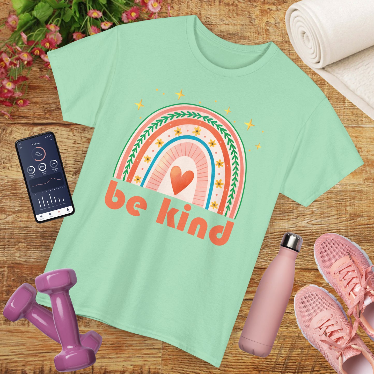 🌈Heart of Kindness Heavy Cotton Tee - Radiate Love in Every Hue
