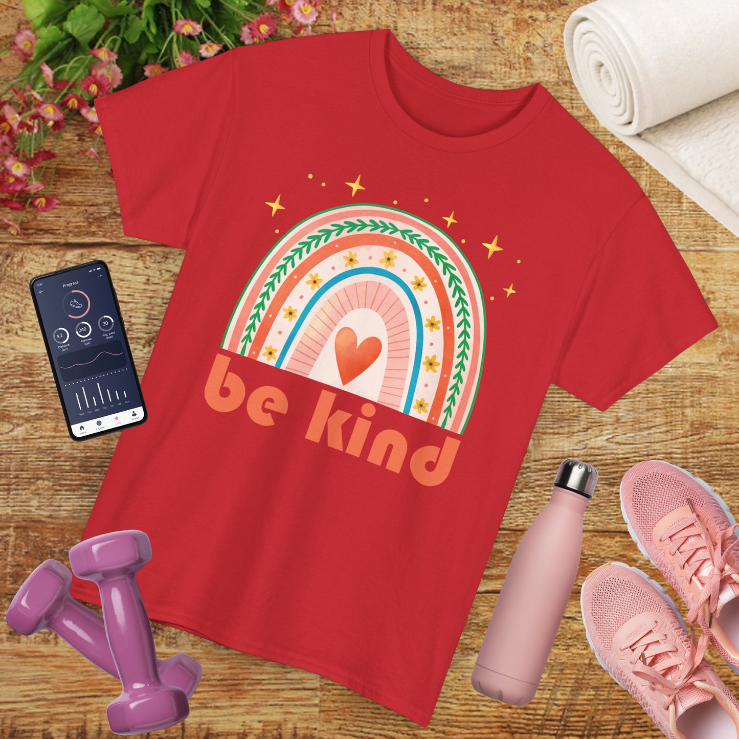 🌈Heart of Kindness Heavy Cotton Tee - Radiate Love in Every Hue