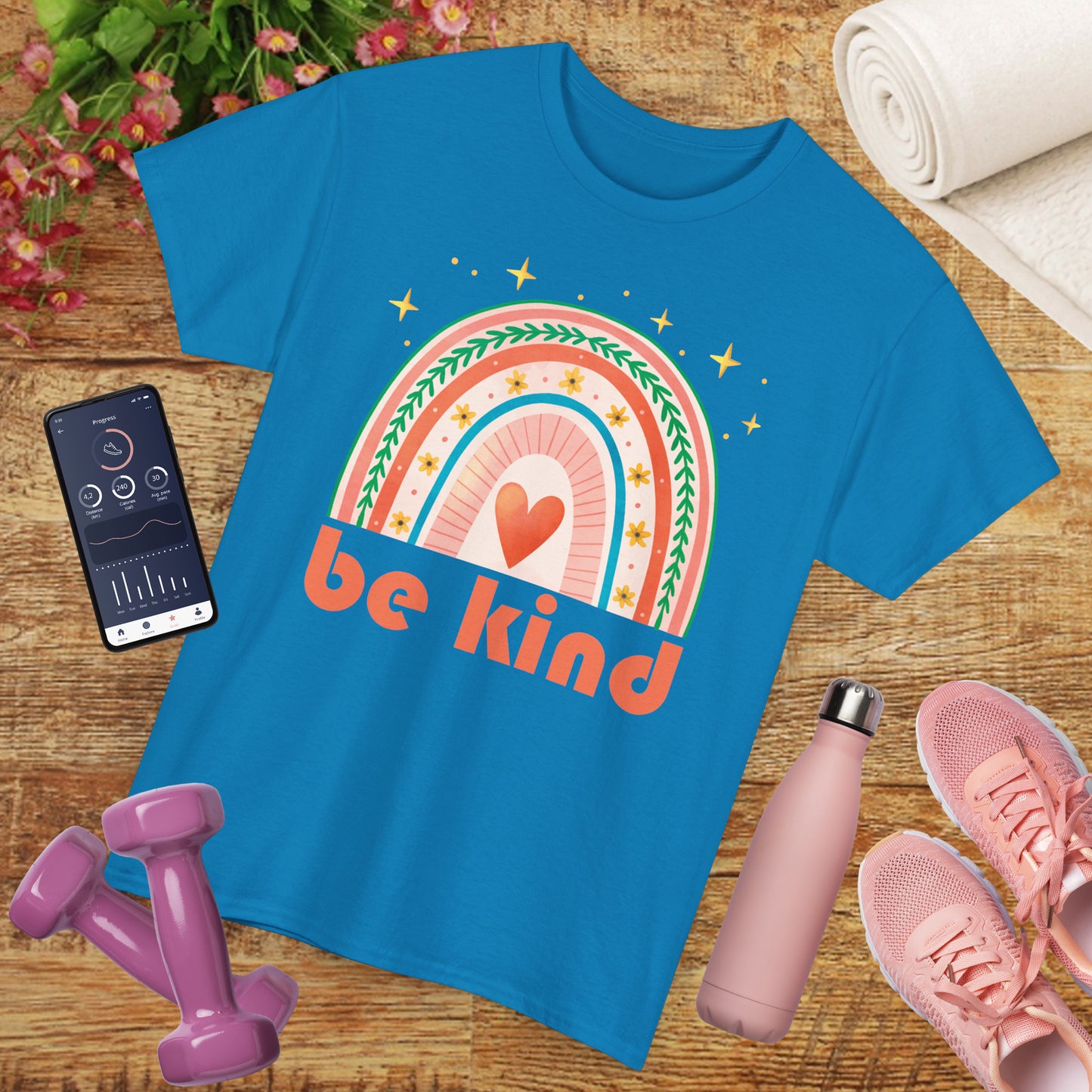 🌈Heart of Kindness Heavy Cotton Tee - Radiate Love in Every Hue