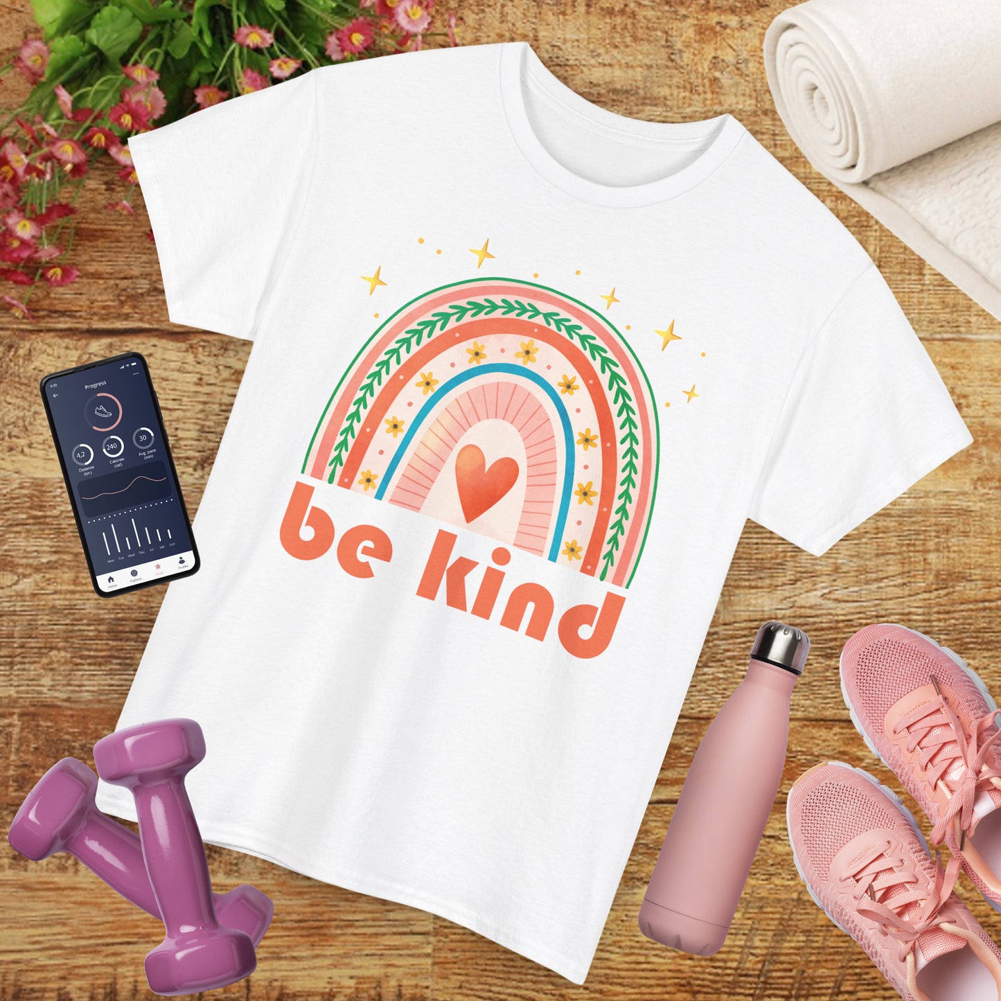 🌈Heart of Kindness Heavy Cotton Tee - Radiate Love in Every Hue