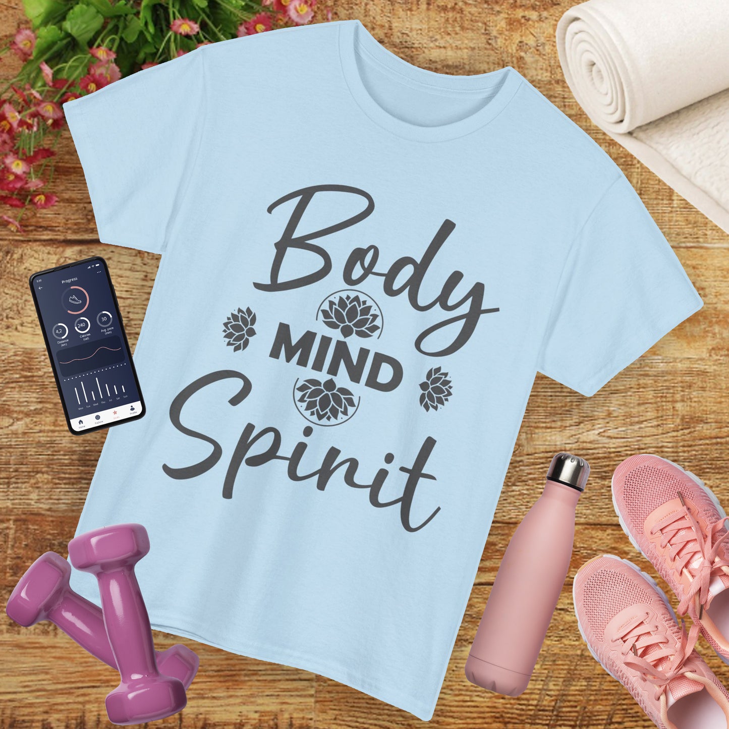 "Body • Mind • Spirit" - Align Your Energy Heavy Cotton Tee
