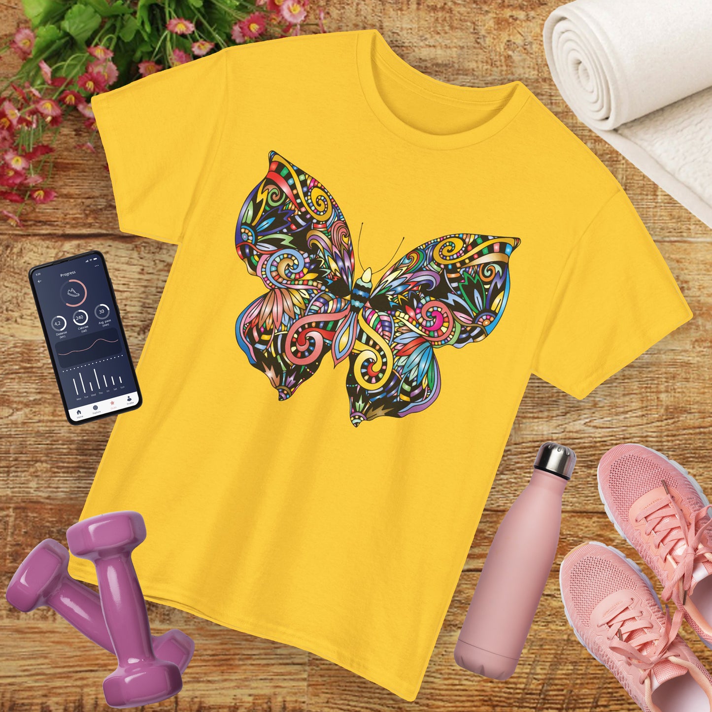 🦋Rebirth in Color Heavy Cotton Tee - Emerge, Evolve, Expand