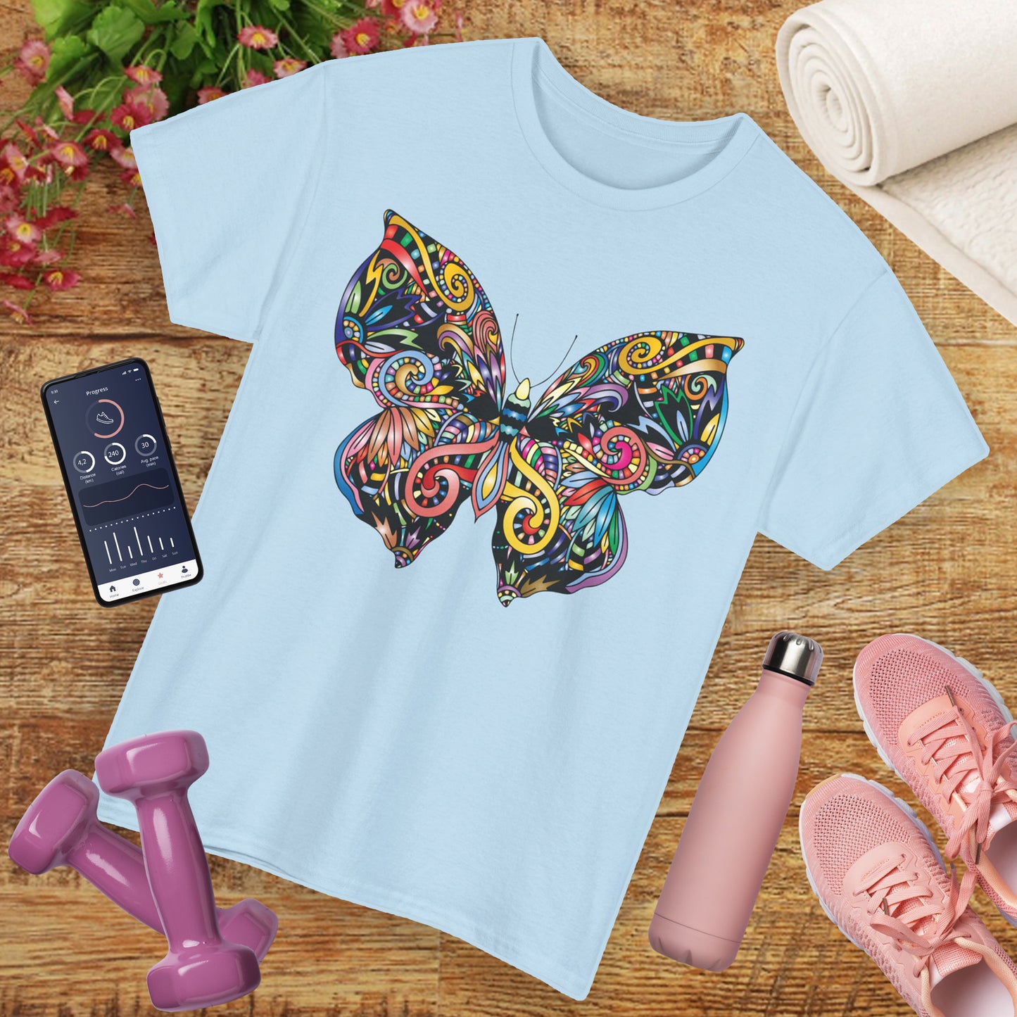 🦋Rebirth in Color Heavy Cotton Tee - Emerge, Evolve, Expand
