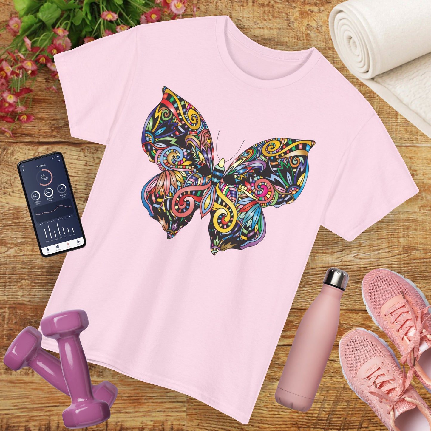 🦋Rebirth in Color Heavy Cotton Tee - Emerge, Evolve, Expand