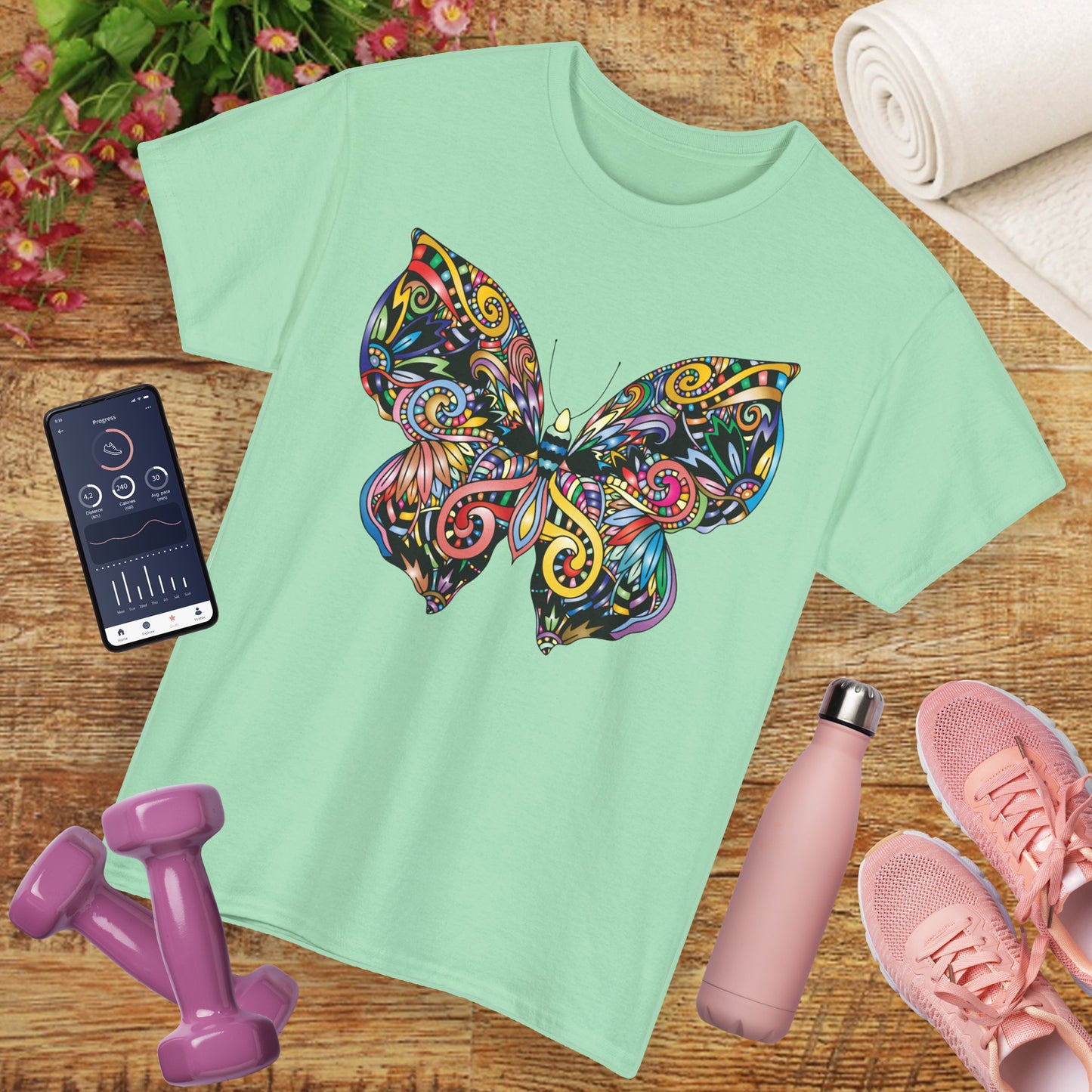 🦋Rebirth in Color Heavy Cotton Tee - Emerge, Evolve, Expand