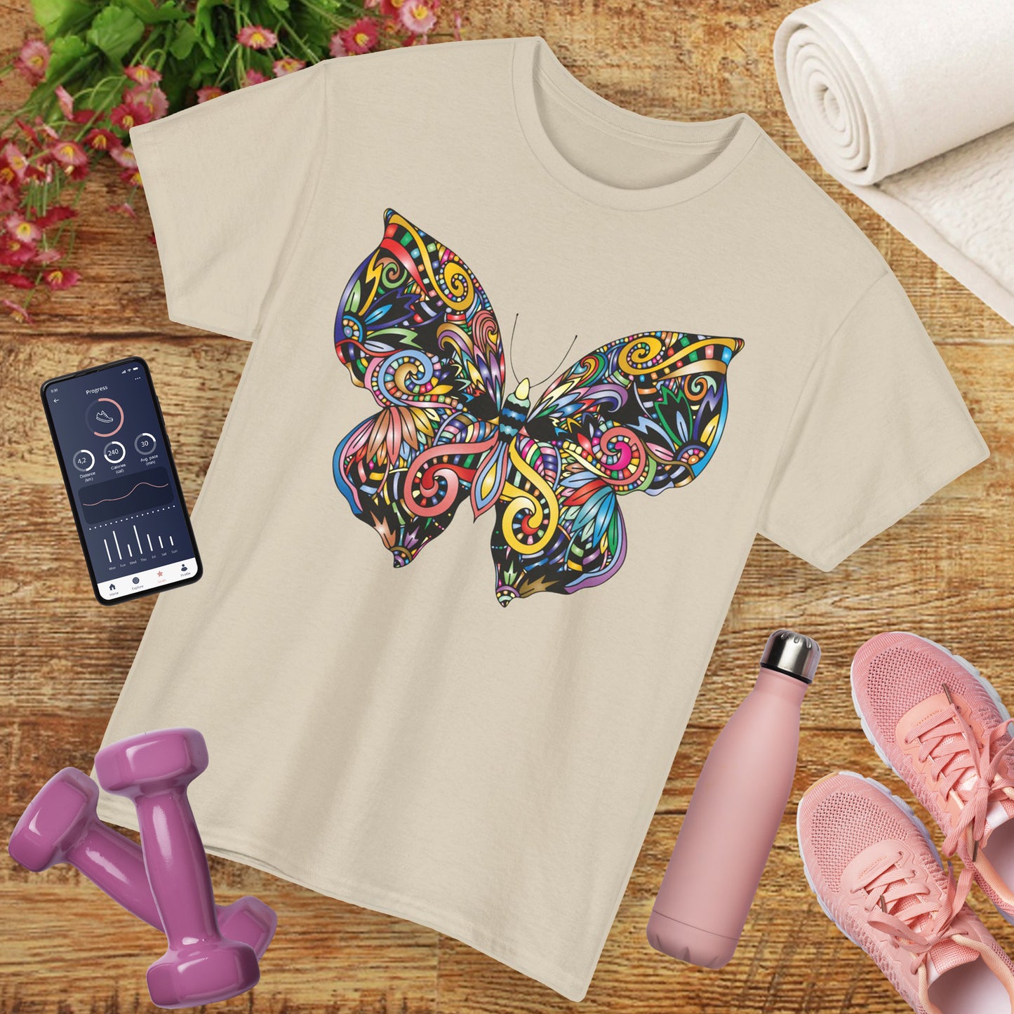 🦋Rebirth in Color Heavy Cotton Tee - Emerge, Evolve, Expand
