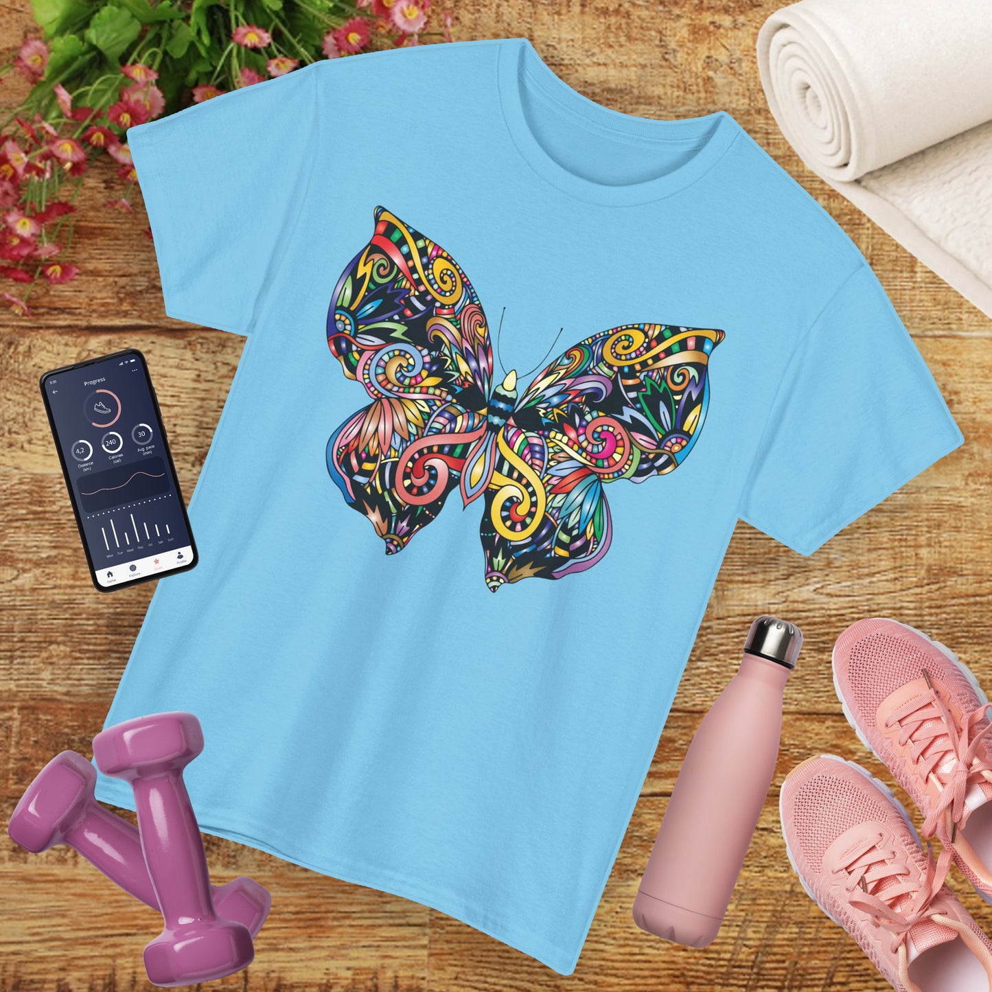 🦋Rebirth in Color Heavy Cotton Tee - Emerge, Evolve, Expand