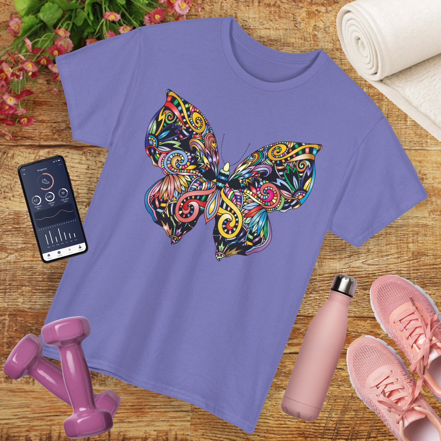 🦋Rebirth in Color Heavy Cotton Tee - Emerge, Evolve, Expand