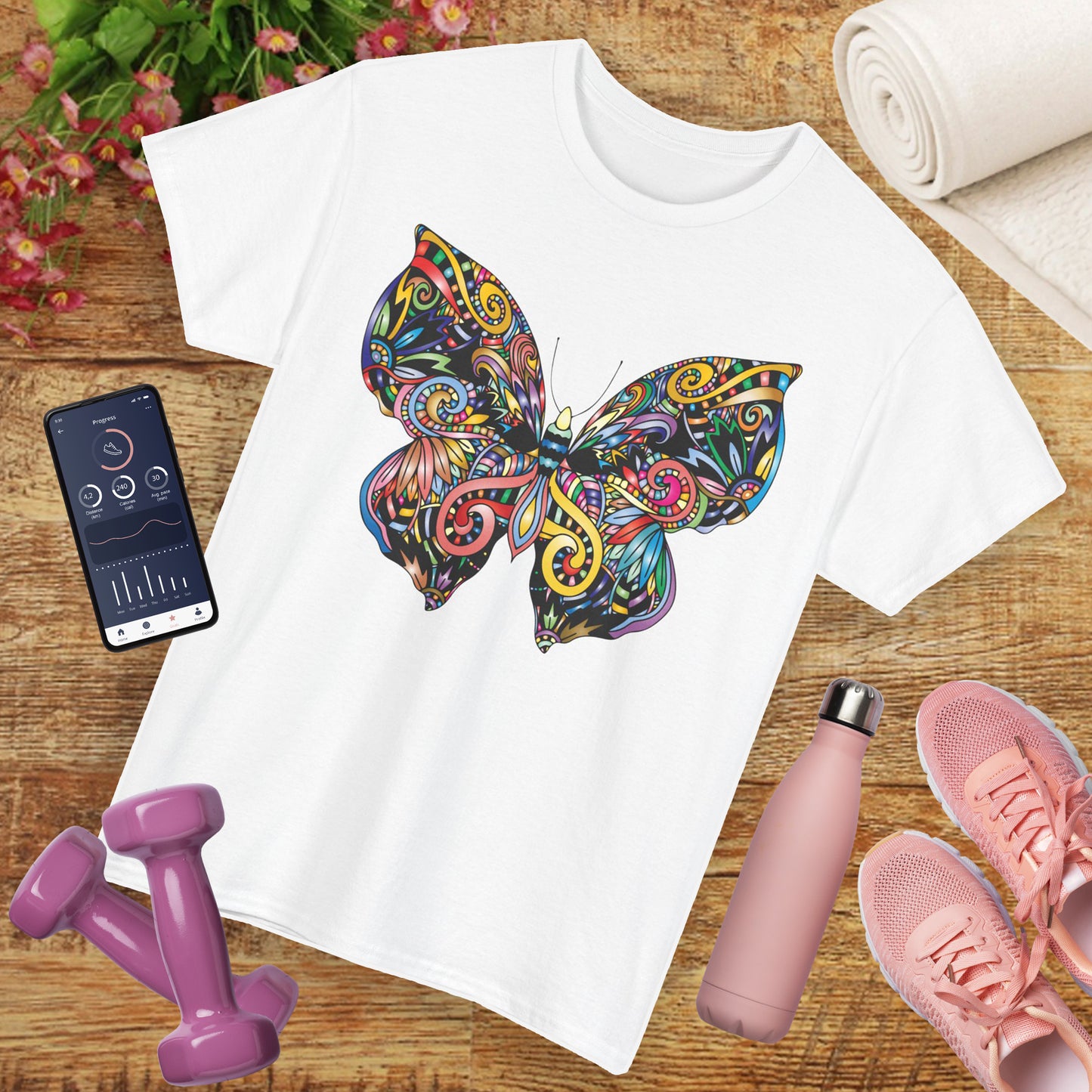 🦋Rebirth in Color Heavy Cotton Tee - Emerge, Evolve, Expand