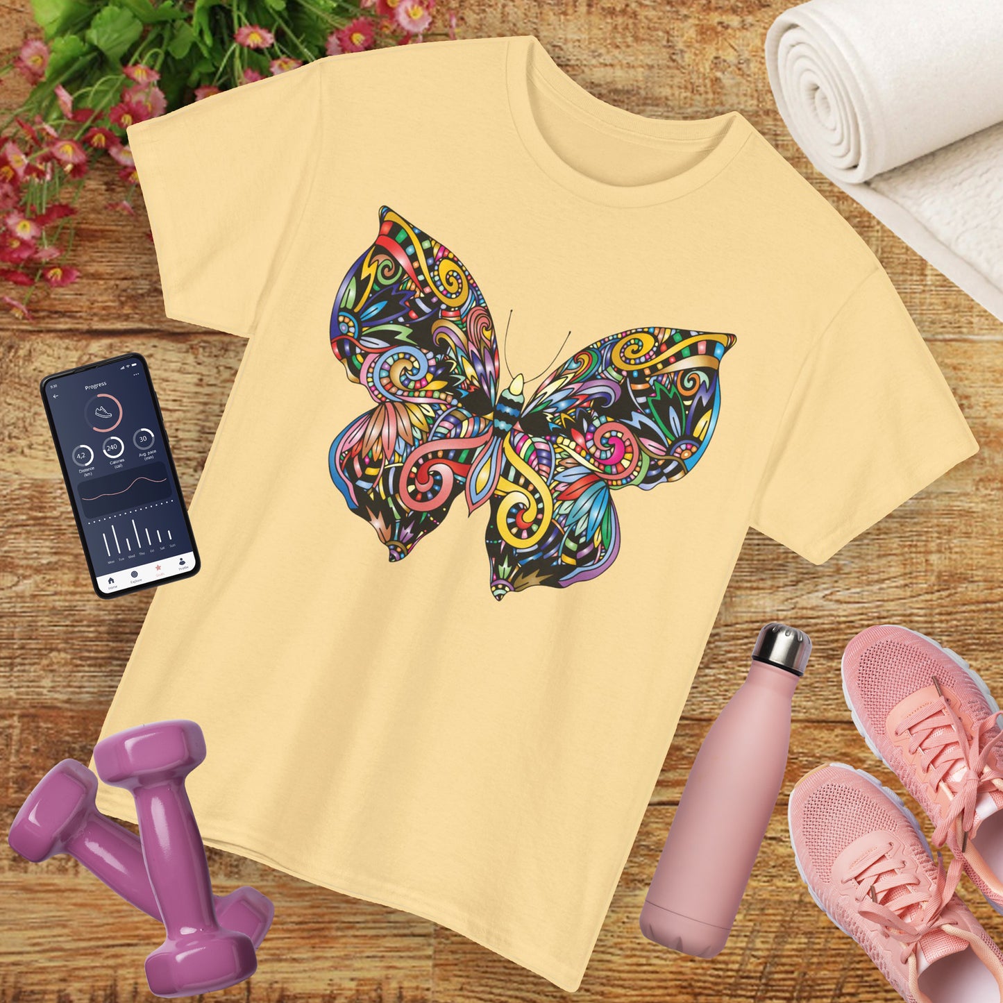 🦋Rebirth in Color Heavy Cotton Tee - Emerge, Evolve, Expand